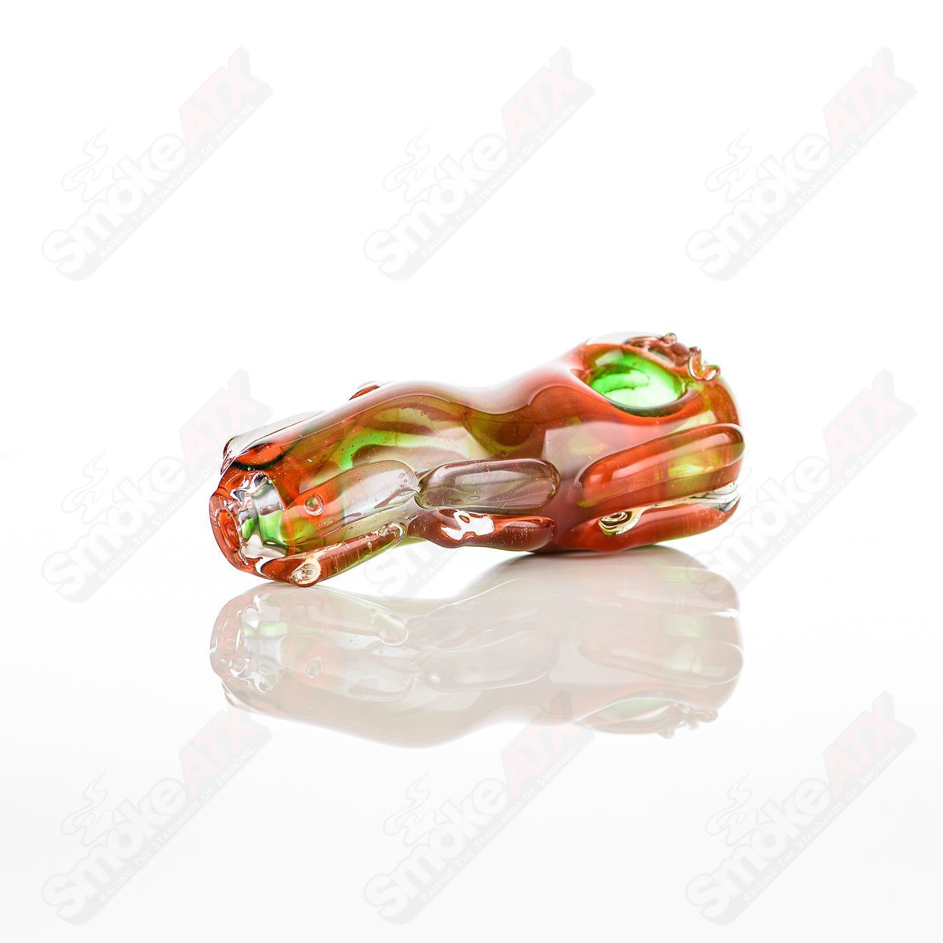 Glass pipe called Spoon Glass by Nobody, featuring a clear glass design with a rounded bowl and straight stem for smoking.