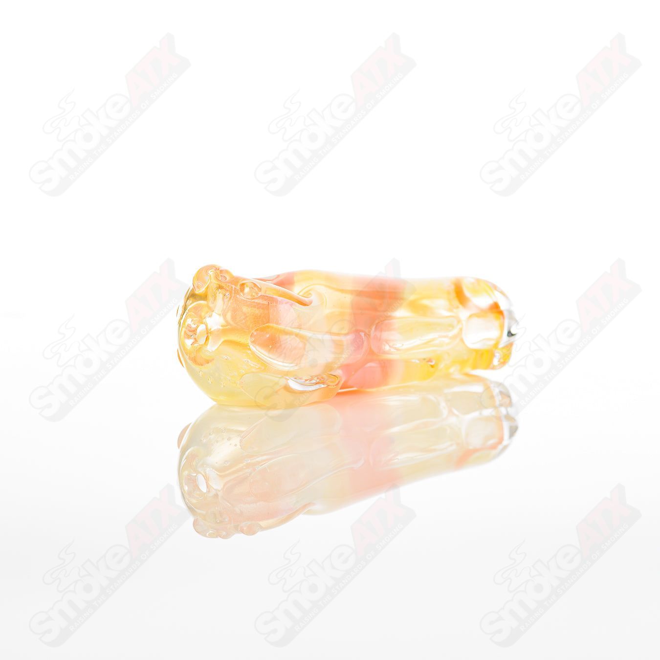 Glass pipe called #54 Spoon Glass by Nobody, featuring a clear glass design with a rounded bowl and straight stem.