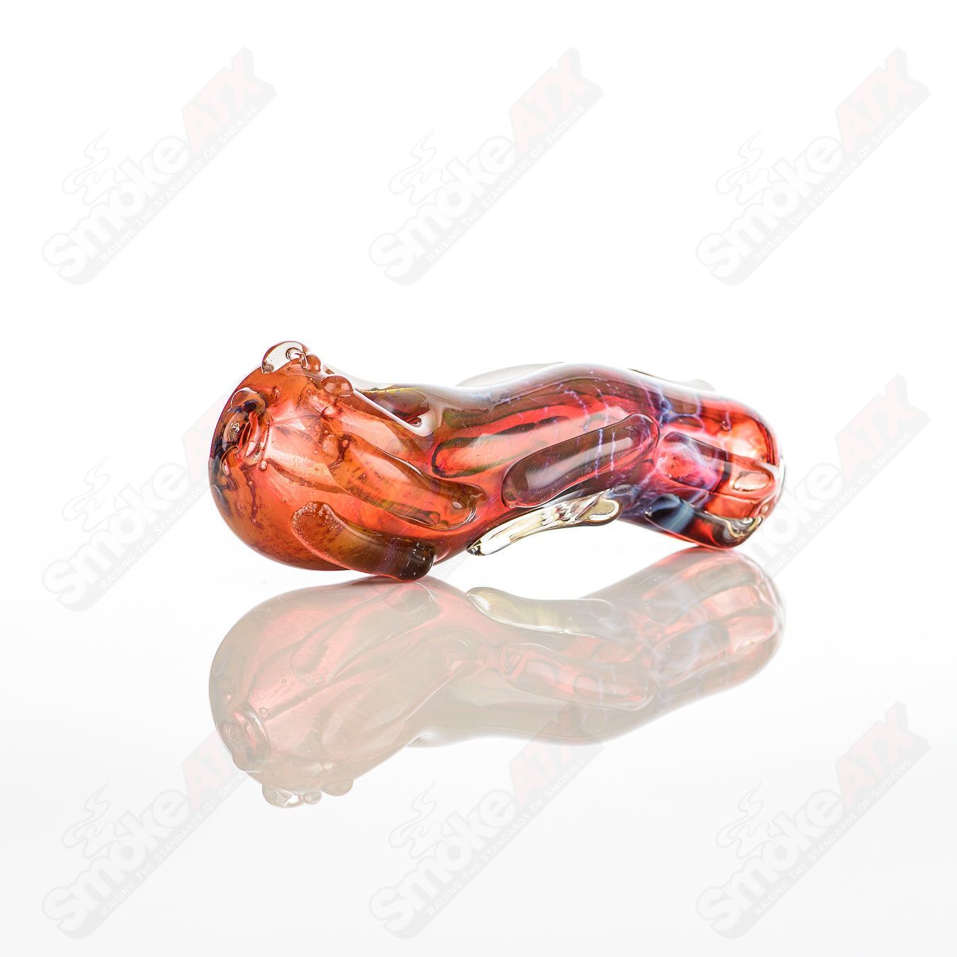 Glass pipe called the #57 Spoon Glass by Nobody, featuring clear glass with a rounded bowl and smooth mouthpiece.