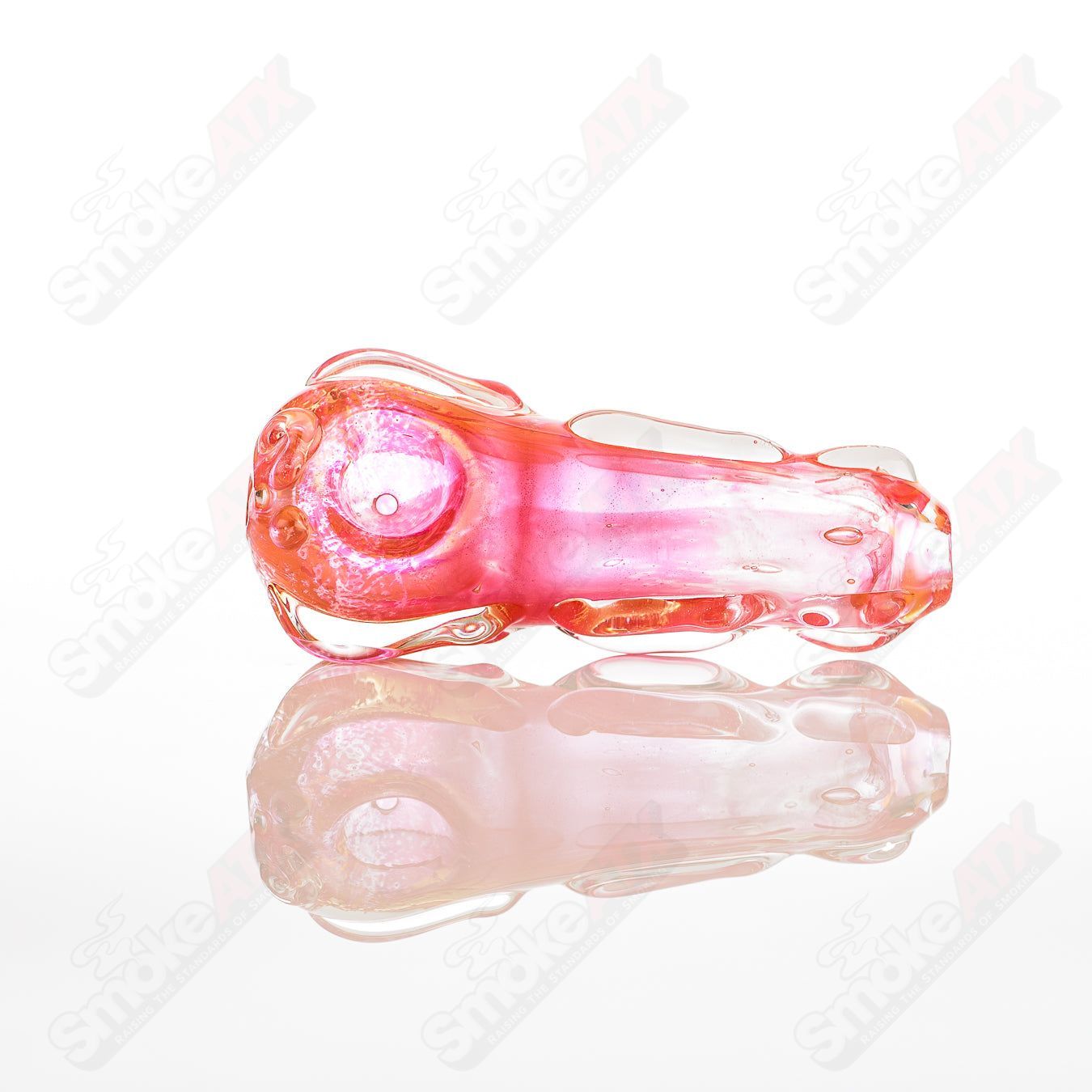 Glass pipe called Spoon Glass by Nobody, featuring a clear glass design with a rounded bowl and a straight stem for smoking.