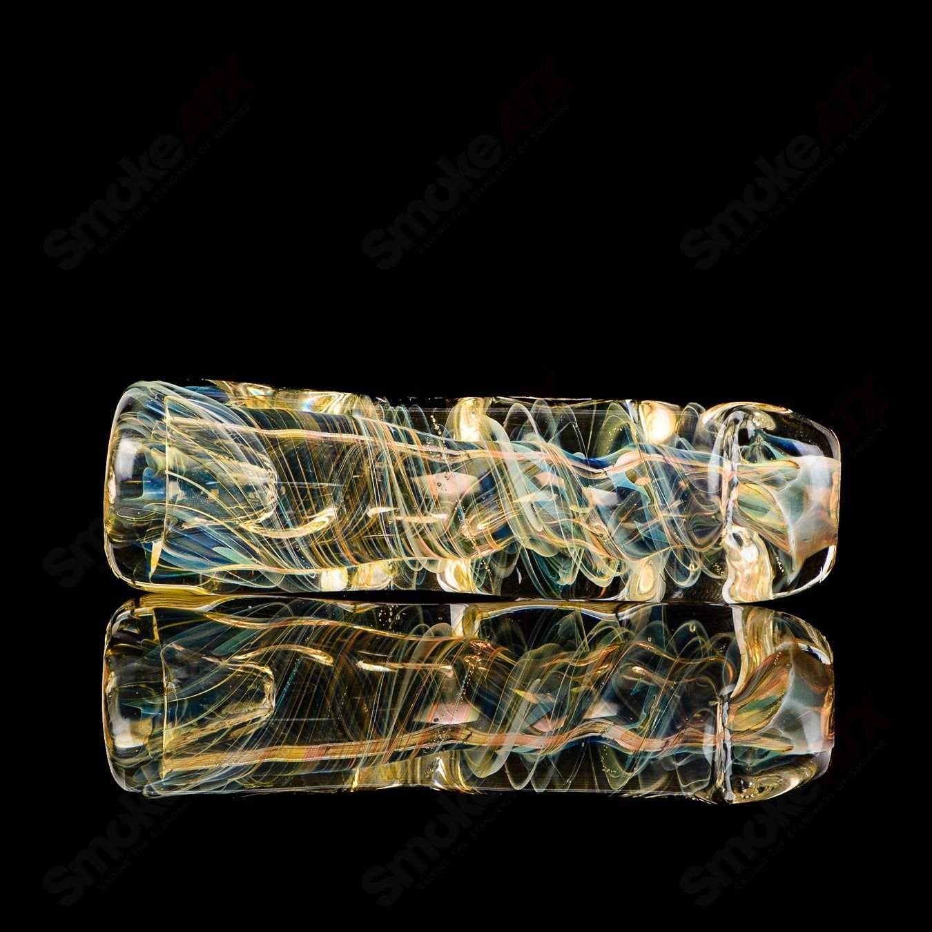 Texas Hot Glass #6 Taster Chillum glass pipe, clear smoking accessory with smooth finish and compact design for discreet use