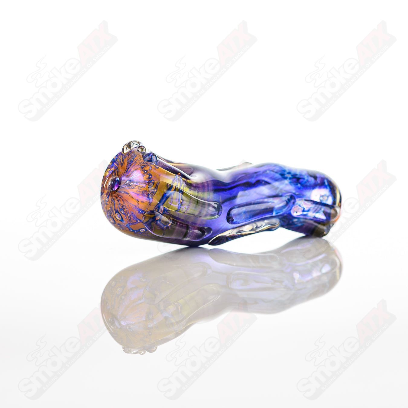 Glass pipe called the #60 Spoon Glass by Nobody, featuring a clear glass design with a rounded bowl and smooth stem.