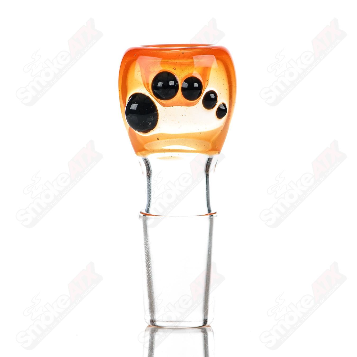 Colorful Dustorm Glass #7 18mm full-color push slide bowl with vibrant design, crafted from durable glass for smoking accessories.