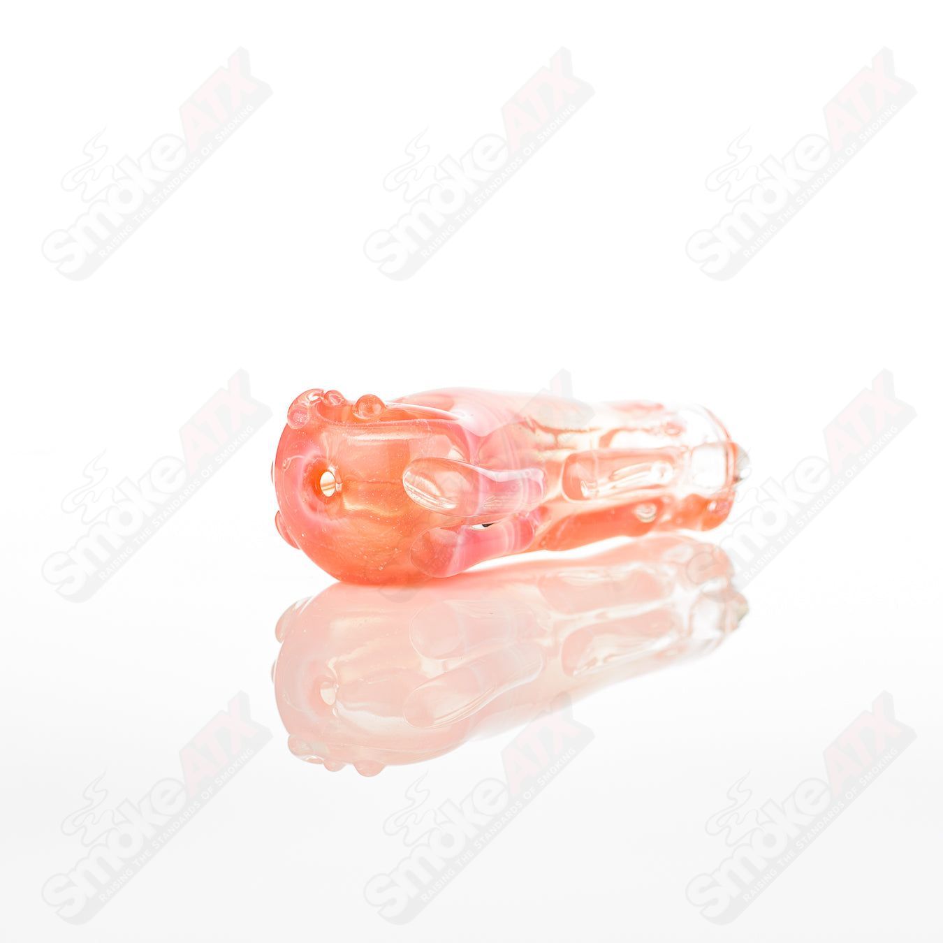 Glass pipe named #7 Spoon Glass by Nobody, featuring a clear glass design with a rounded bowl and a smooth mouthpiece.