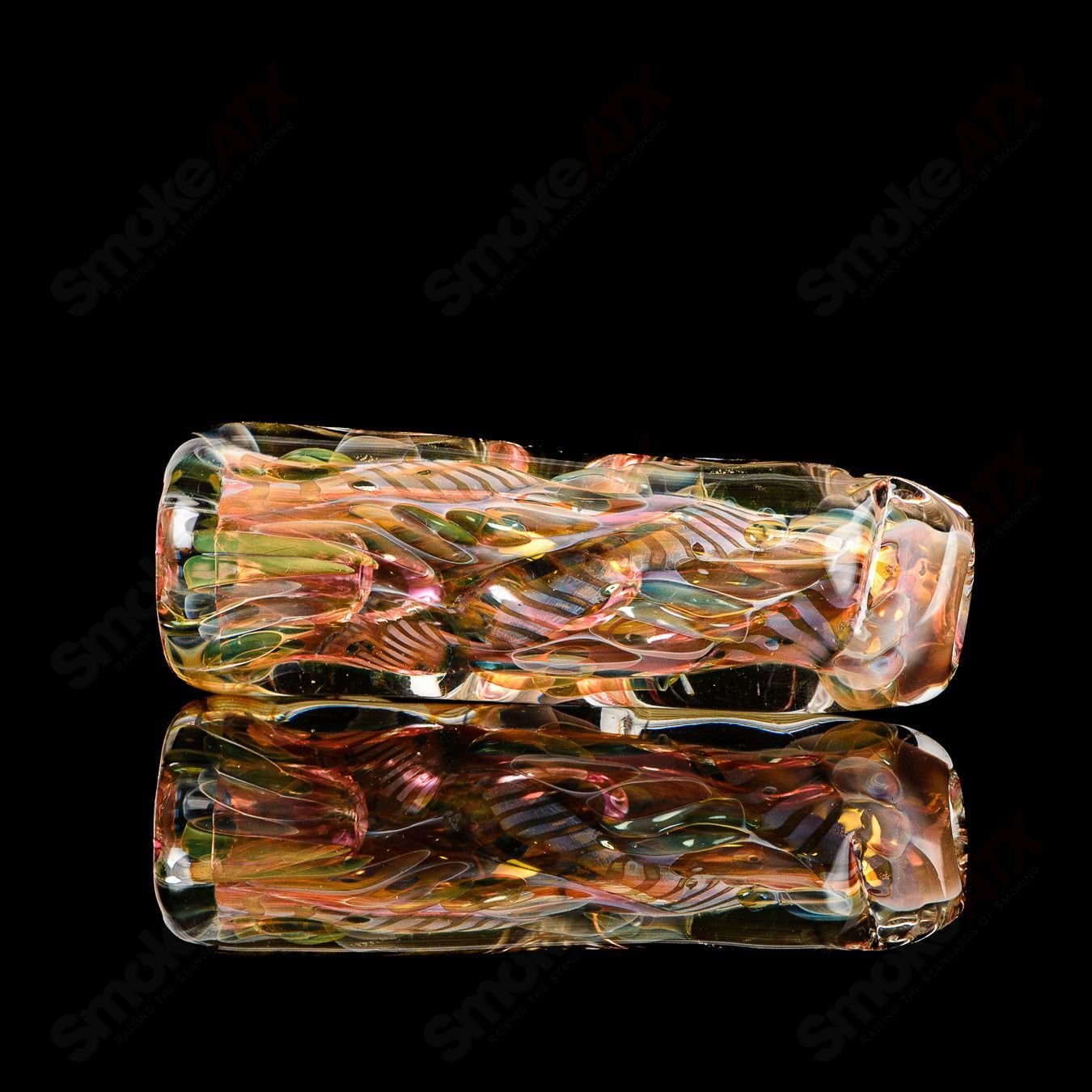 Clear Texas Hot Glass #7 Taster chillum with smooth glass finish and compact design for flavorful smoking experiences.