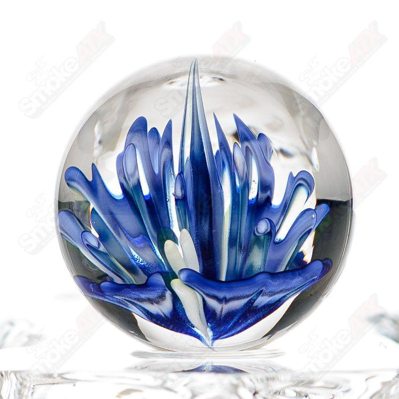 Blue Flower Topper Marble Kobuki Glass Kobuki Glass - Smoke ATX