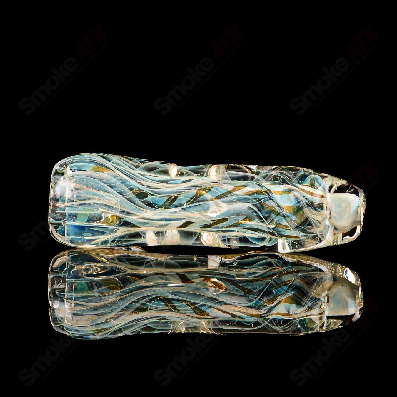 Texas Hot Glass #8 Taster Chillum glass with clear design and compact shape for smooth smoking experience
