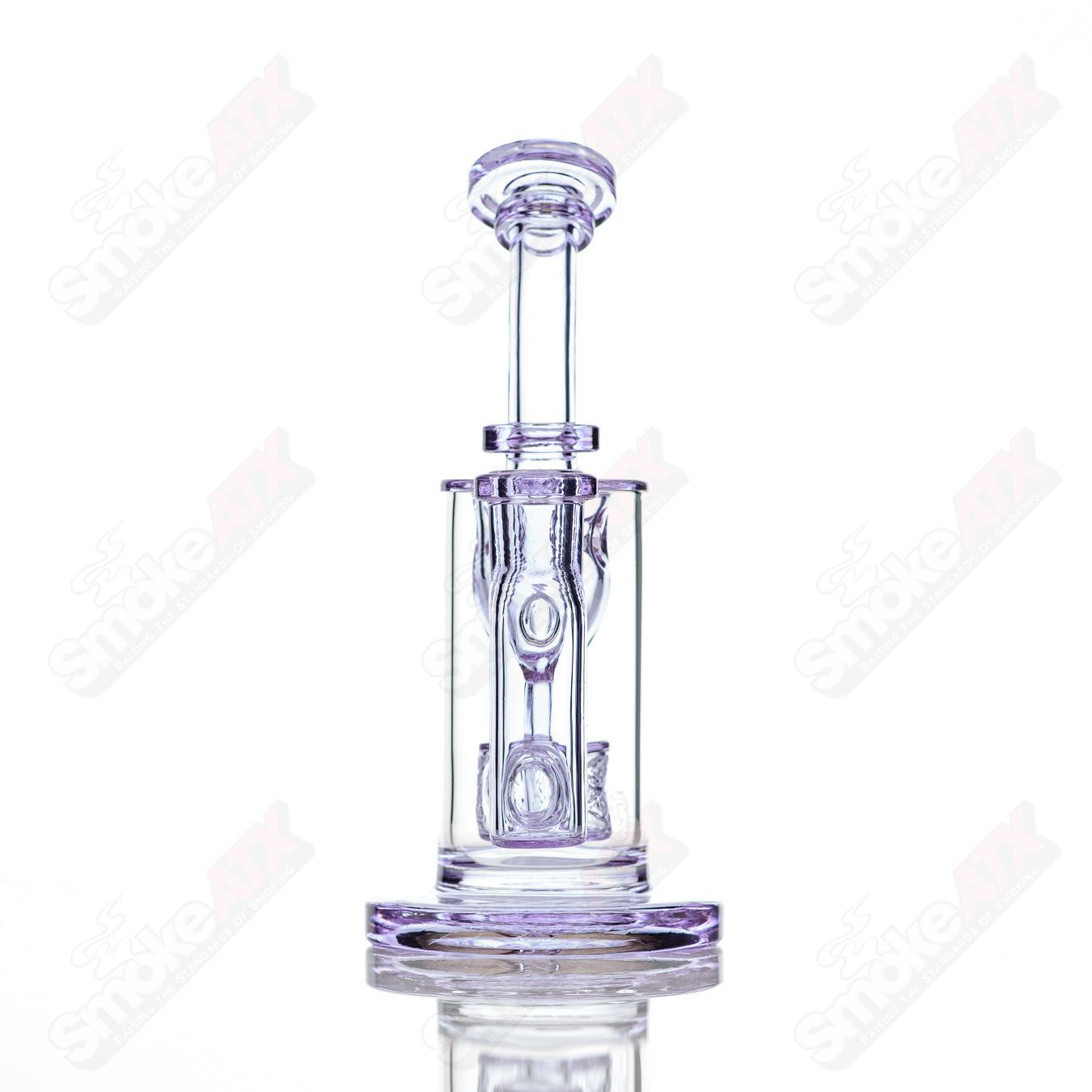 8-inch Taurus Incycler Fat Boy Glass Gemini concentrate rig with 14mm joint, featuring intricate glass design and durable construction.