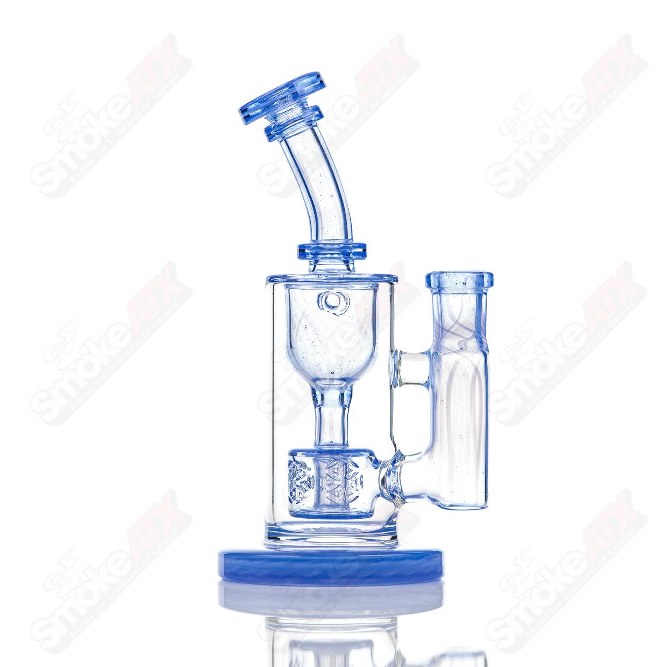8-inch Fat Boy Glass Taurus Incycler Fat Boy Glass rig with 14mm connection and mystique glass design.