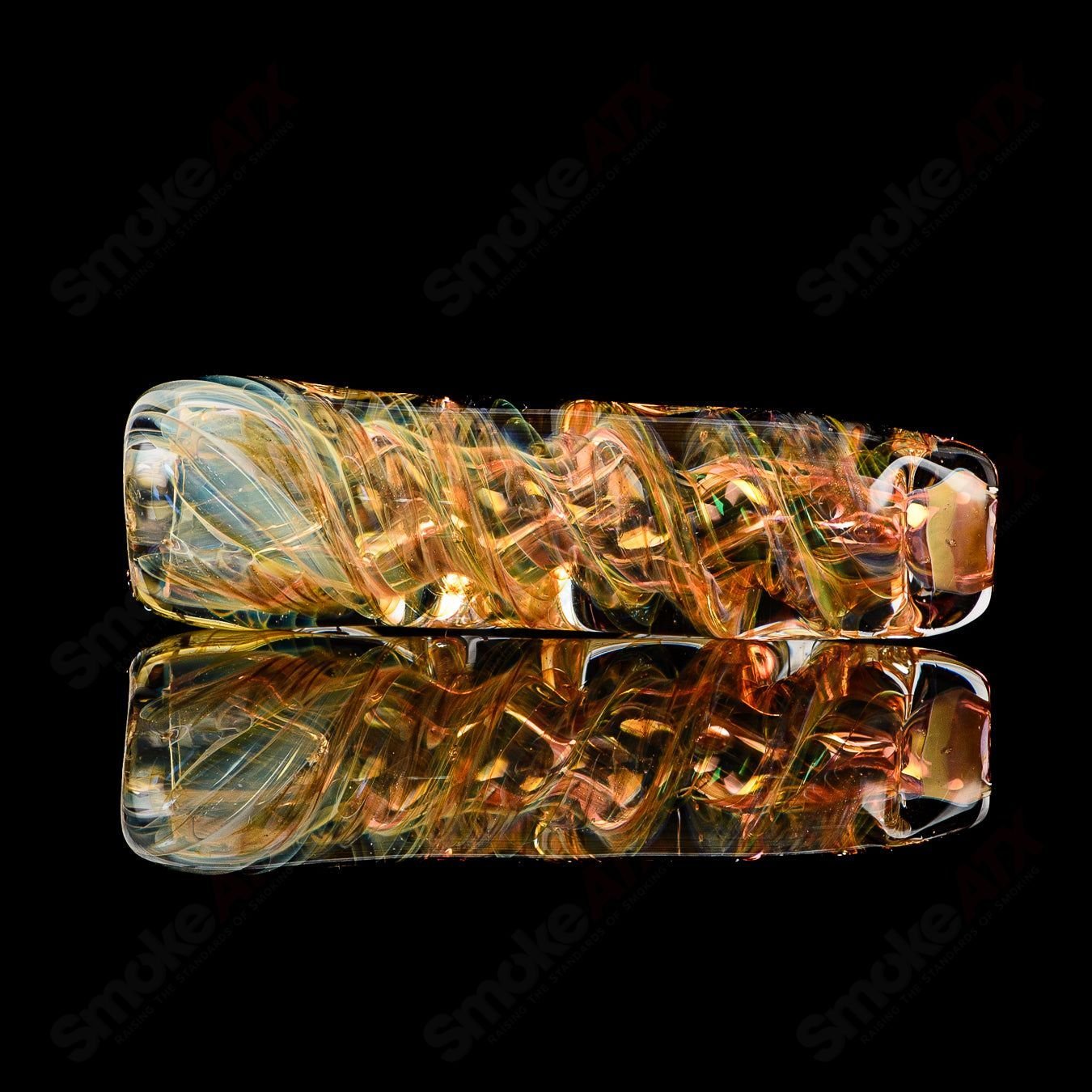 Texas Hot Glass #9 Taster Chillum glass for smoking, clear glass with a compact, tapered design suitable for discreet use