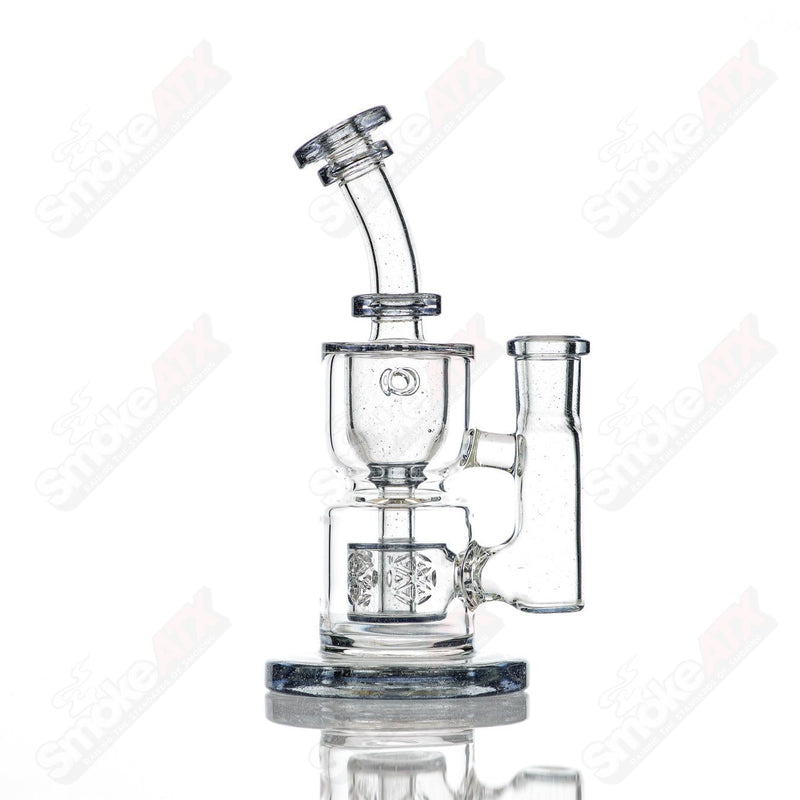 8in 14mm Hourglass Taurus Incycler Fat Boy Glass Elixer - Smoke ATX