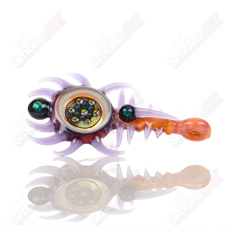 Fillacello Horn Pendant Rig (Seredipity w/ Opal Accents) Freeek Glass - Smoke ATX