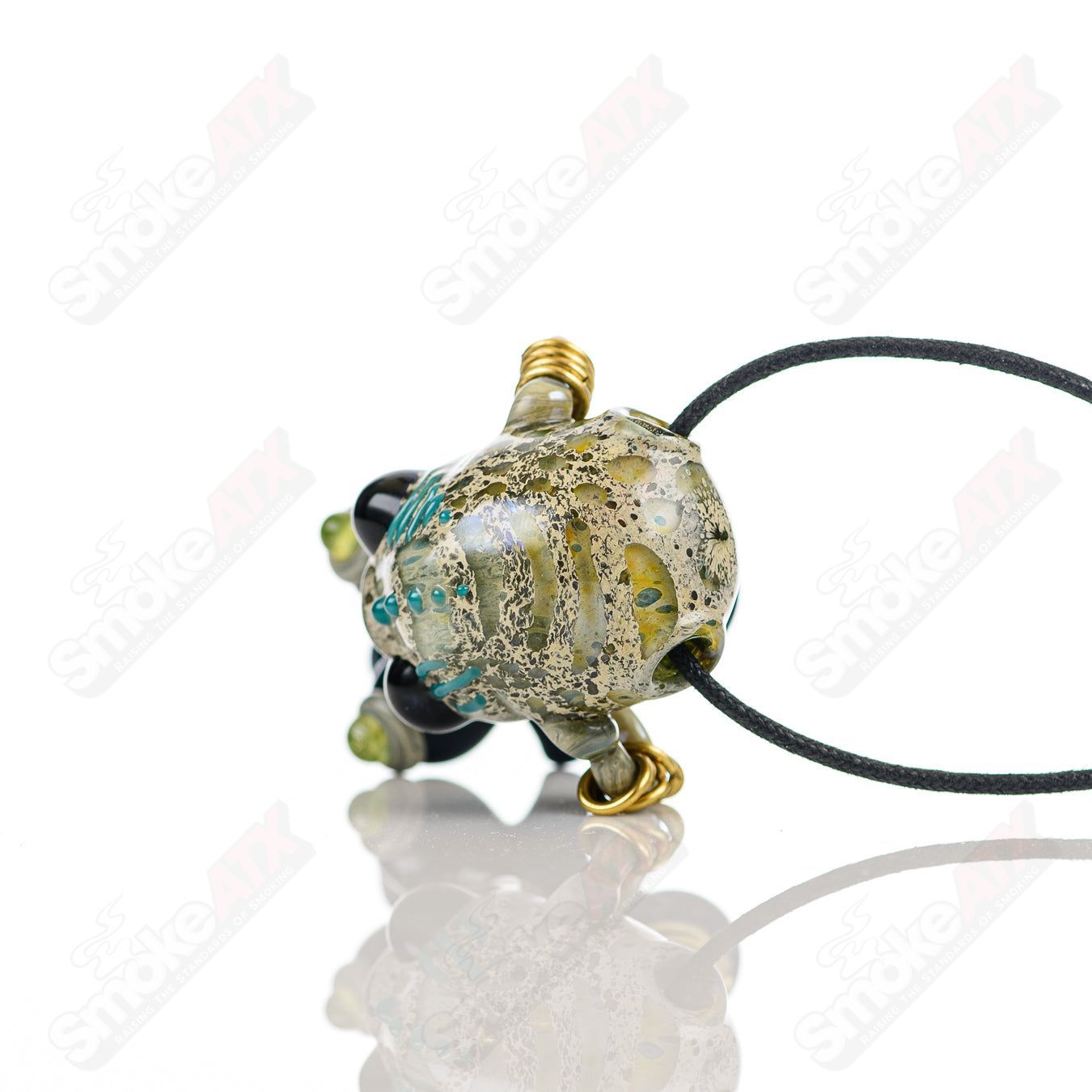 Bufo Alien Bondage Slave Pendant made of heady glass, featuring a detailed alien figure with bondage elements.
