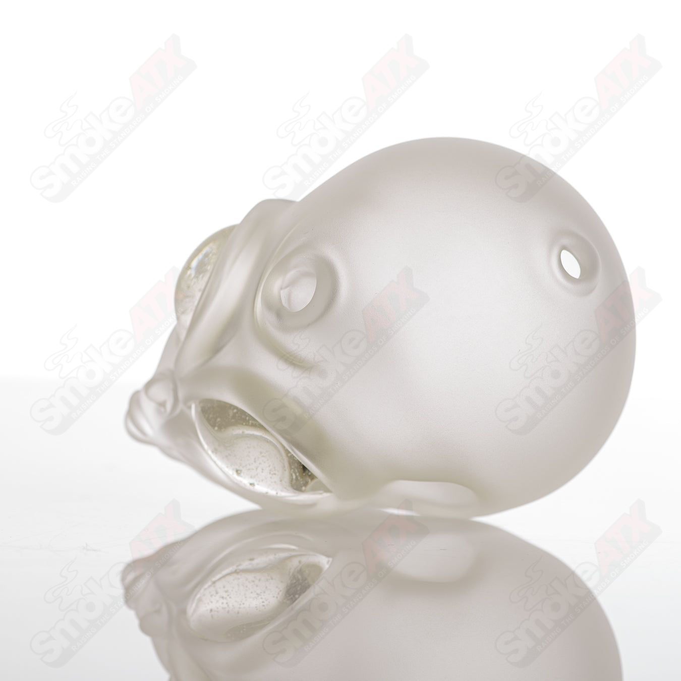 Alien Traveler Ghost Glass heady concentrate rig featuring a unique alien design with colorful, intricate glasswork.