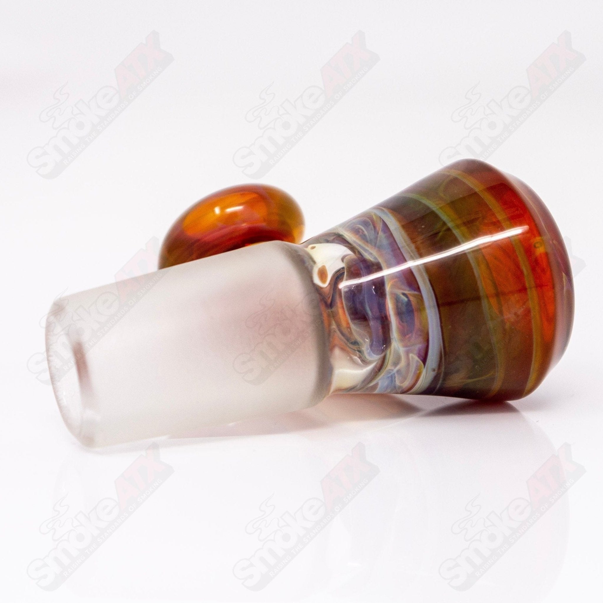 Amber Purple 18mm Full Accent Slide Black T Glass 3 - Smoke ATX