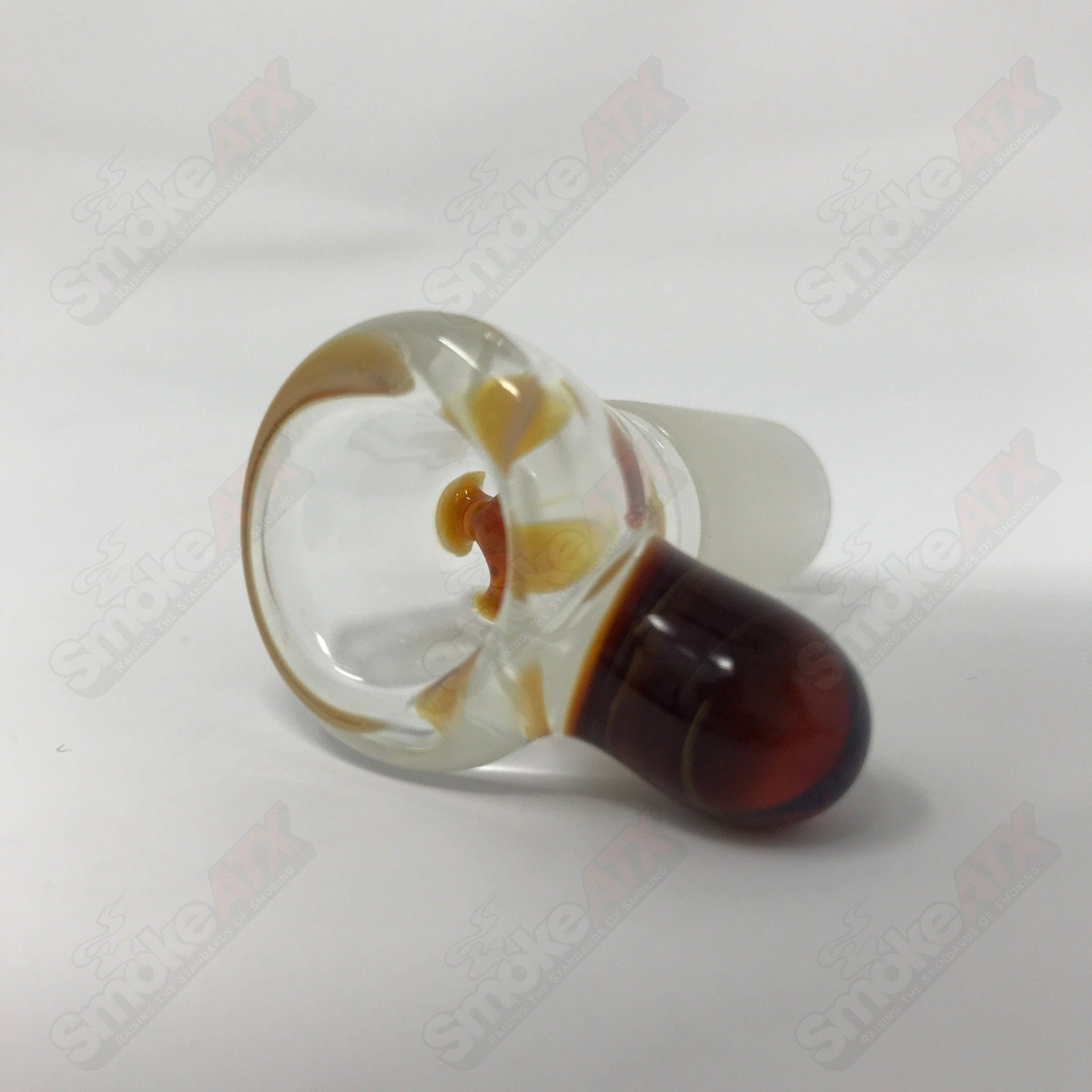 Amber Purple Black T Glass 18mm Partial Accent Slide - Smoke ATX