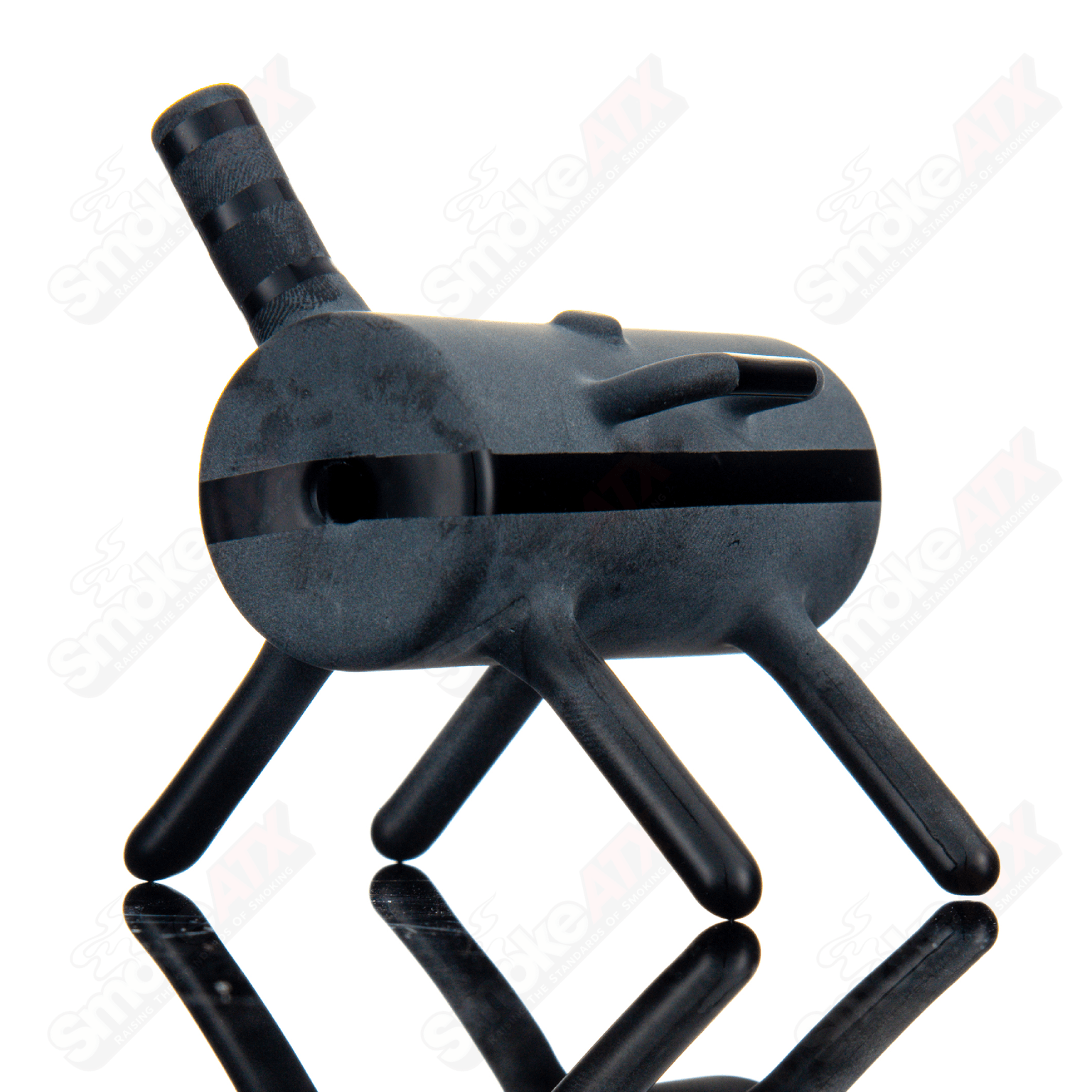 Hand pipe from Chad G Glass featuring a BBQ Pit/Smoker Pipe design, crafted with colorful, artistic heady glass.