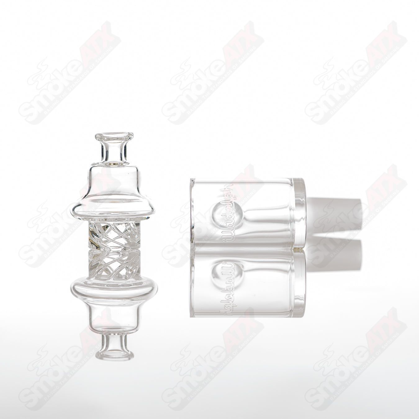 Illadelph Honeycomb Straight Tube Rig, glass waterpipe with honeycomb pattern, designed for smooth smoking experience.