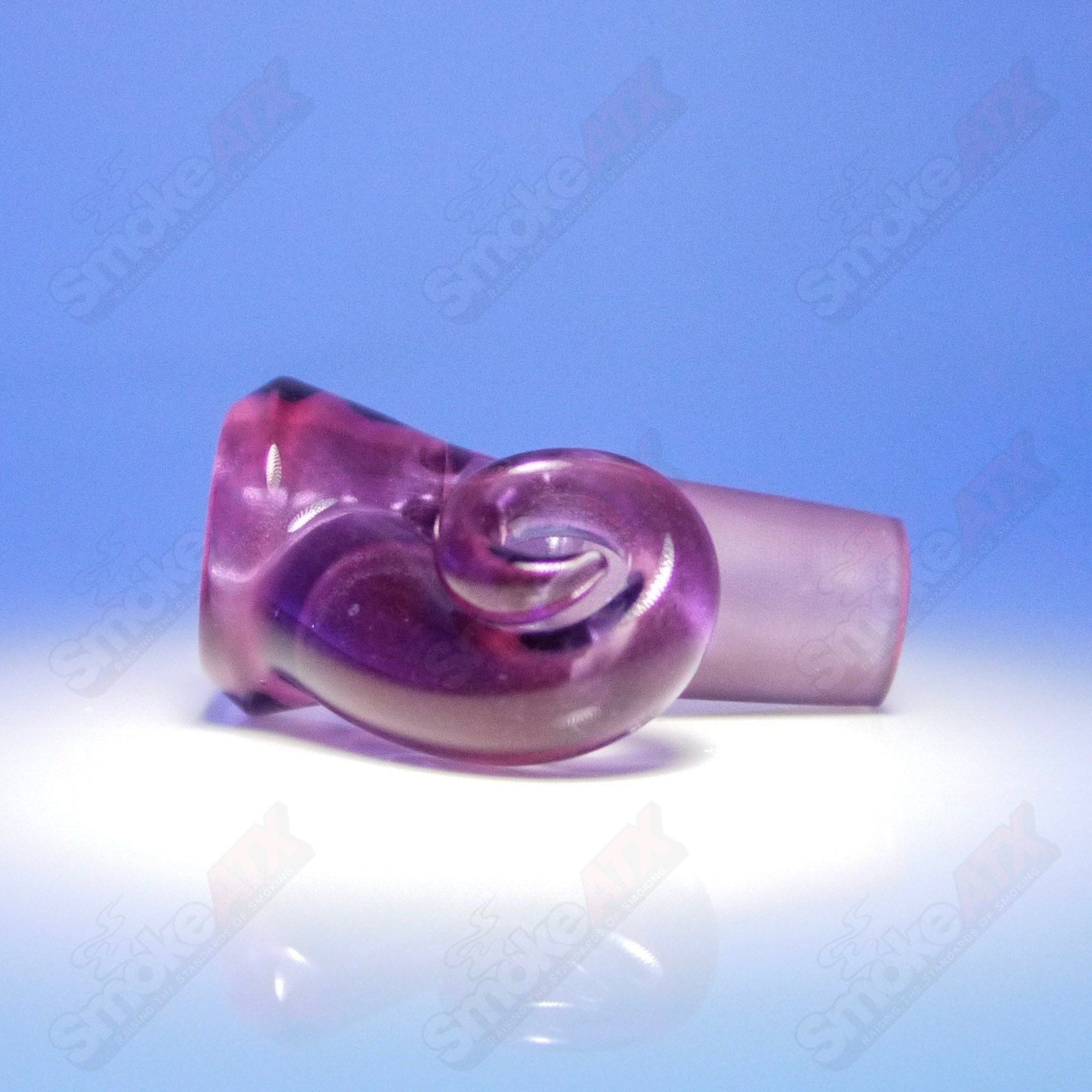 Black Ice UV Black T Glass 18mm Fully Worked Slide 2 - Smoke ATX