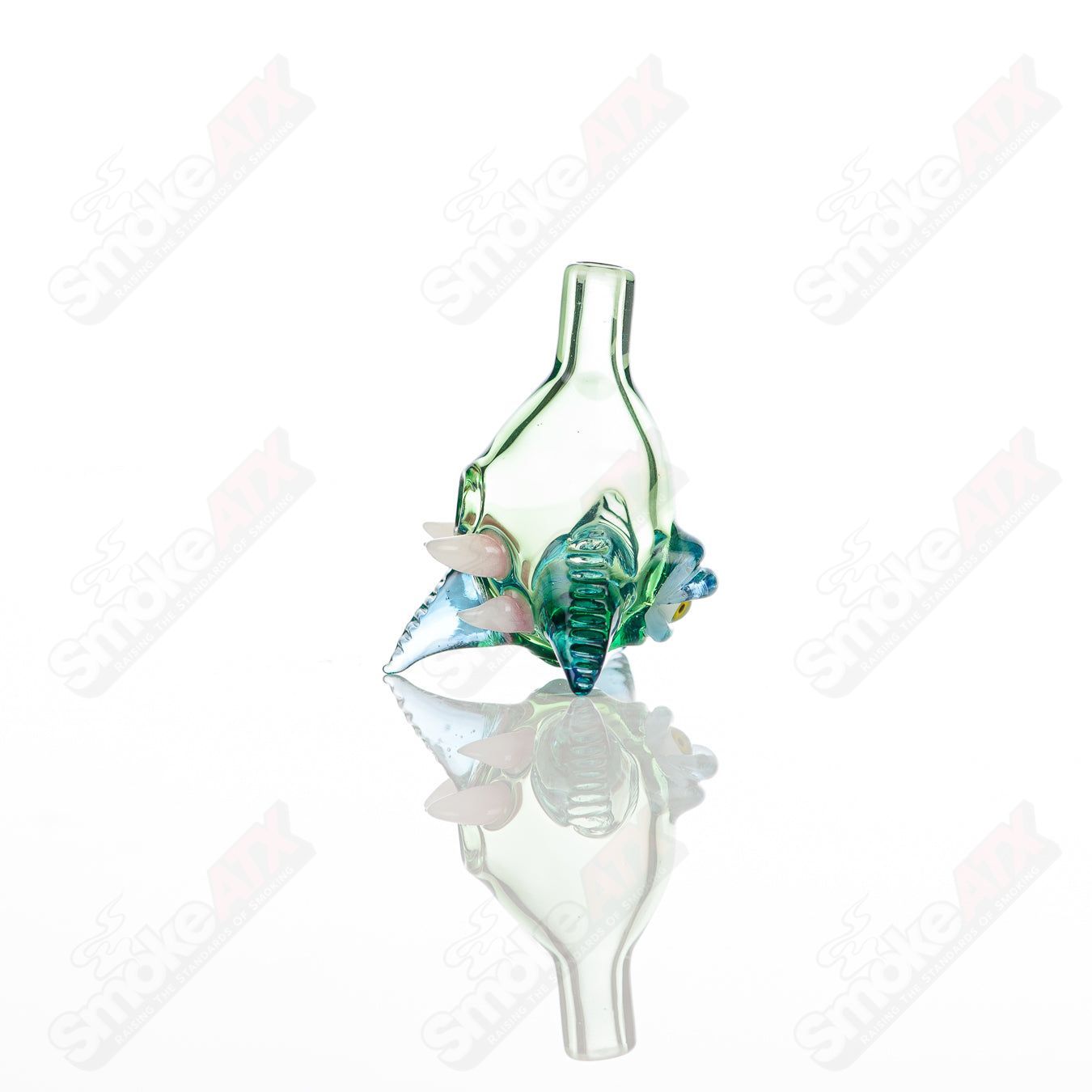 Salt Glass Bubble Cap for Plantphibian, Marina, Skyline heady glass carb cap, designed for enhanced vapor control.