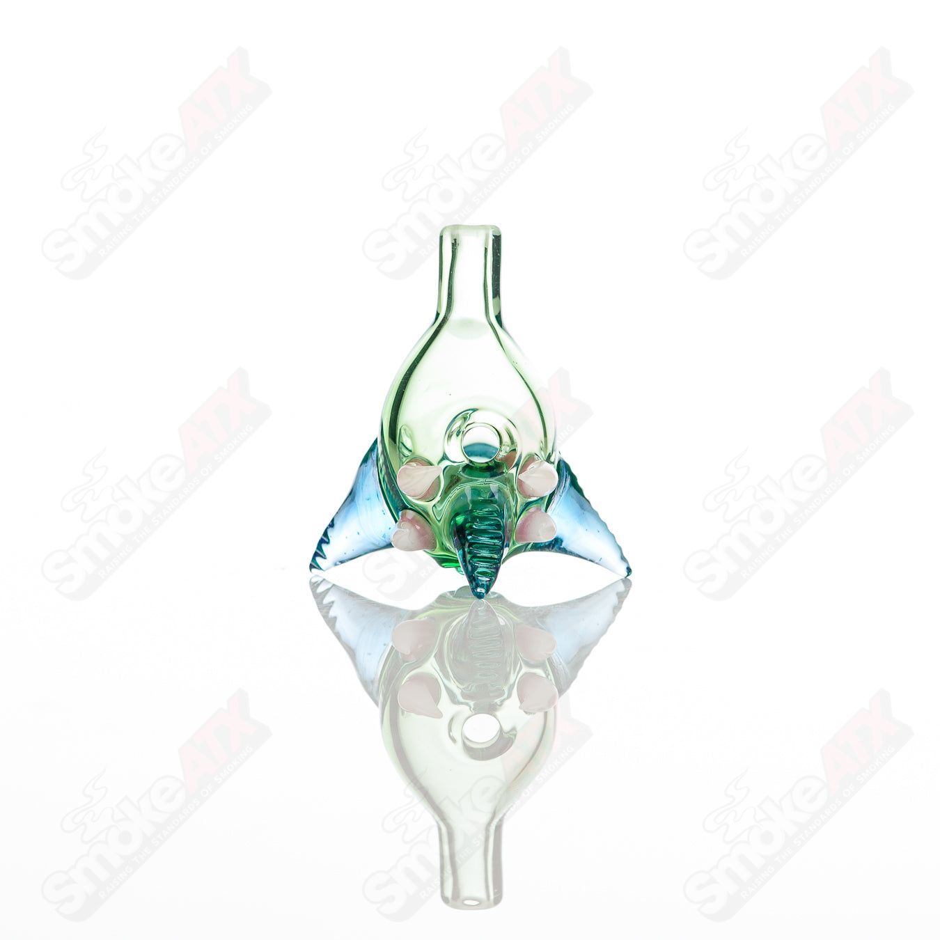 Salt Glass Bubble Cap for Plantphibian, Marina, Skyline heady glass carb caps, enhances vapor control in concentrate dabbing.