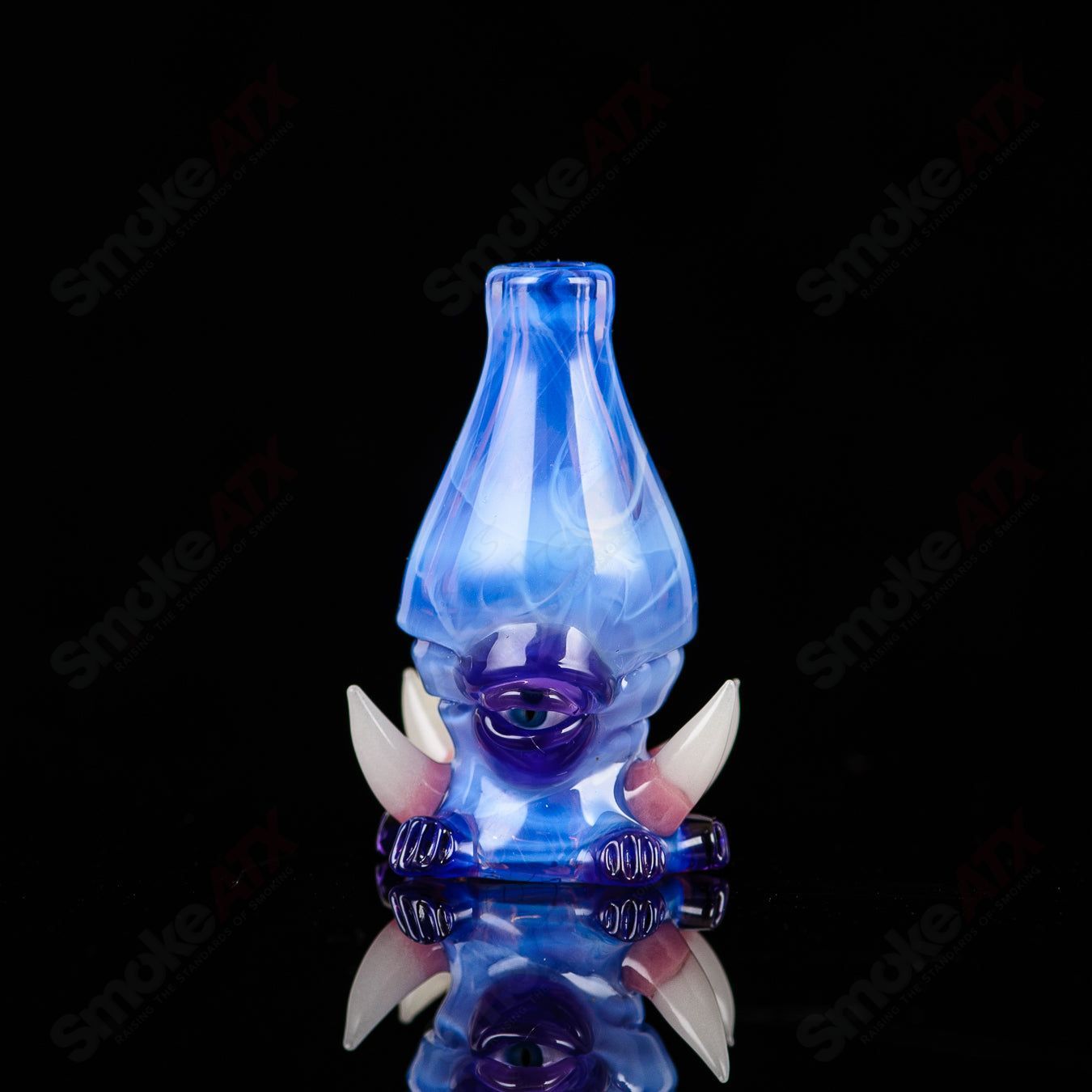 Salt Glass Skyline Empire Bubble Cap for Heady Glass, designed for use as a carb cap in concentrate dabbing.