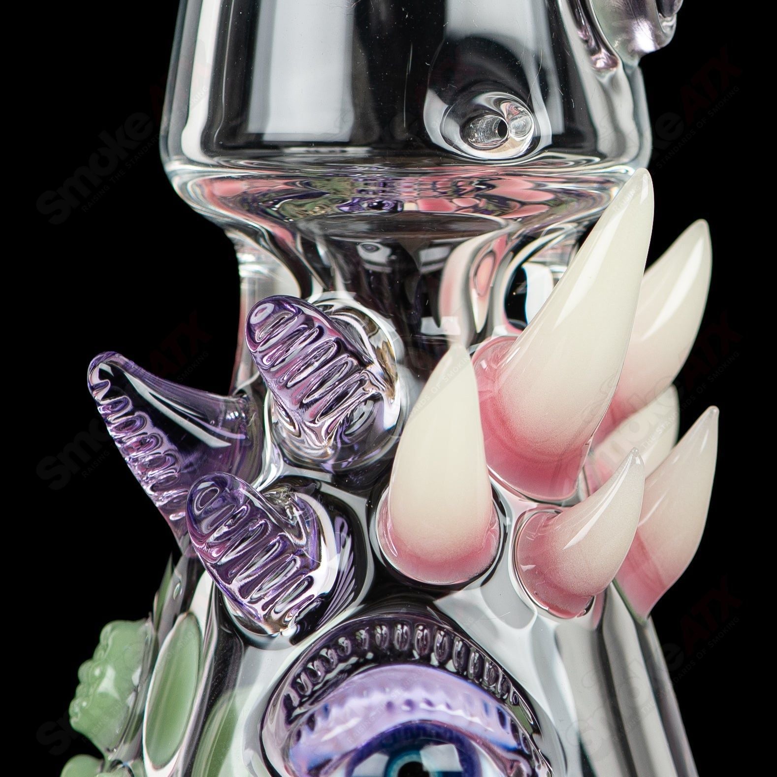CFL Rip Curl concentrate rig by Salt Glass, Helix & SALT Glass, with vibrant colors and intricate glass design for dabbing.