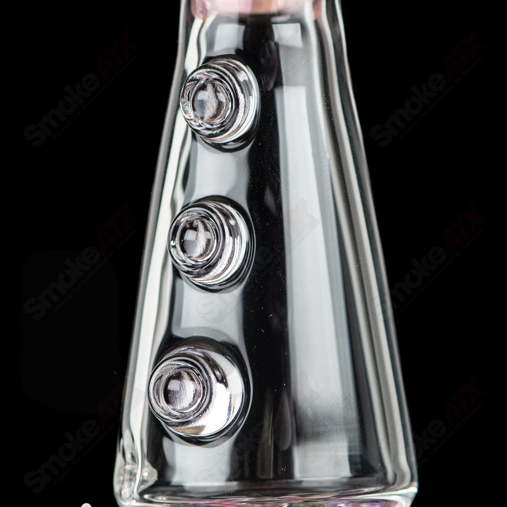 CFL Rip Curl concentrate rig by Salt Glass, heady glass piece with intricate design and clear glass accents for dabbing and concentrates.