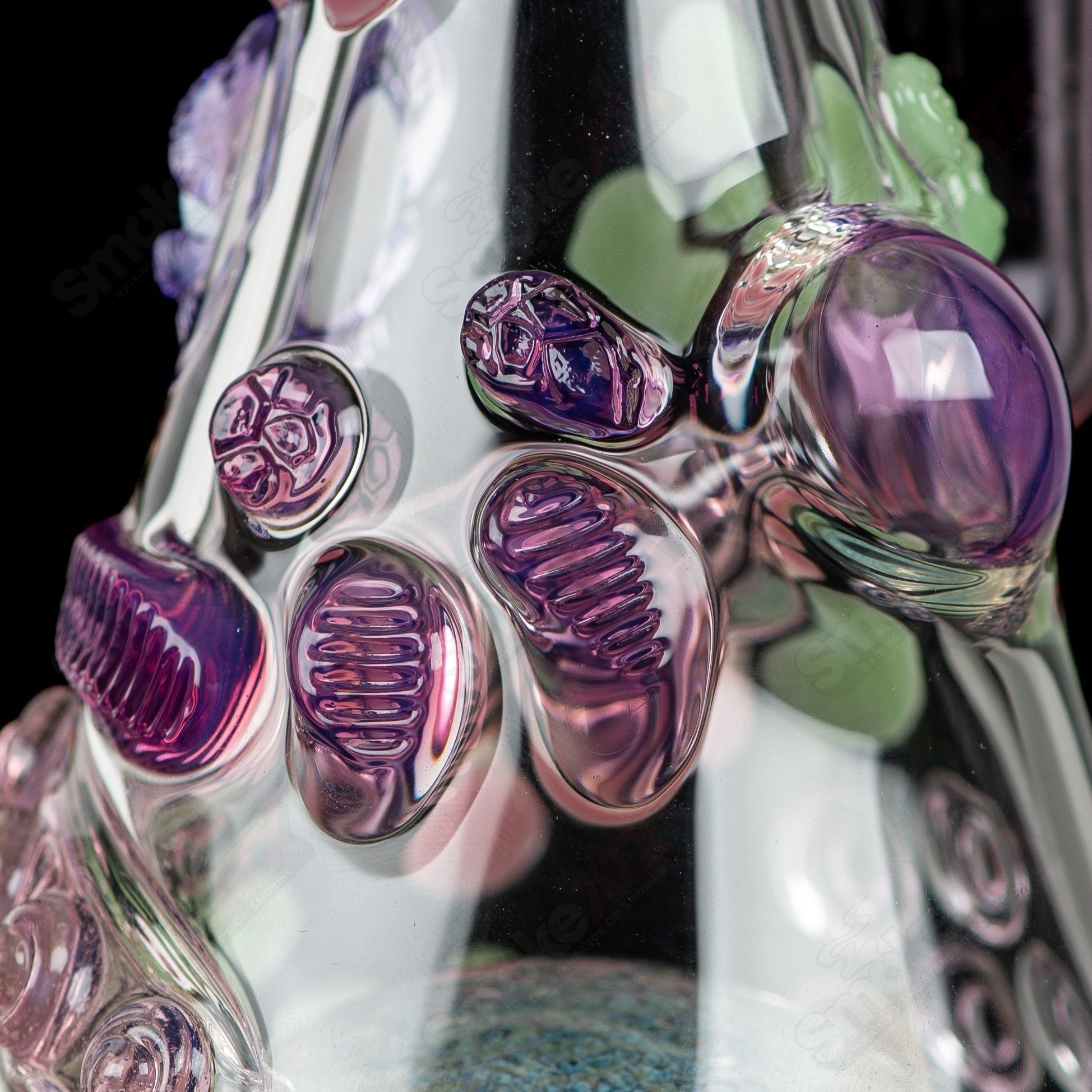 CFL Rip Curl by Helix Salt Glass concentrate rig, colorful heady glass piece with intricate design and sturdy glass construction.