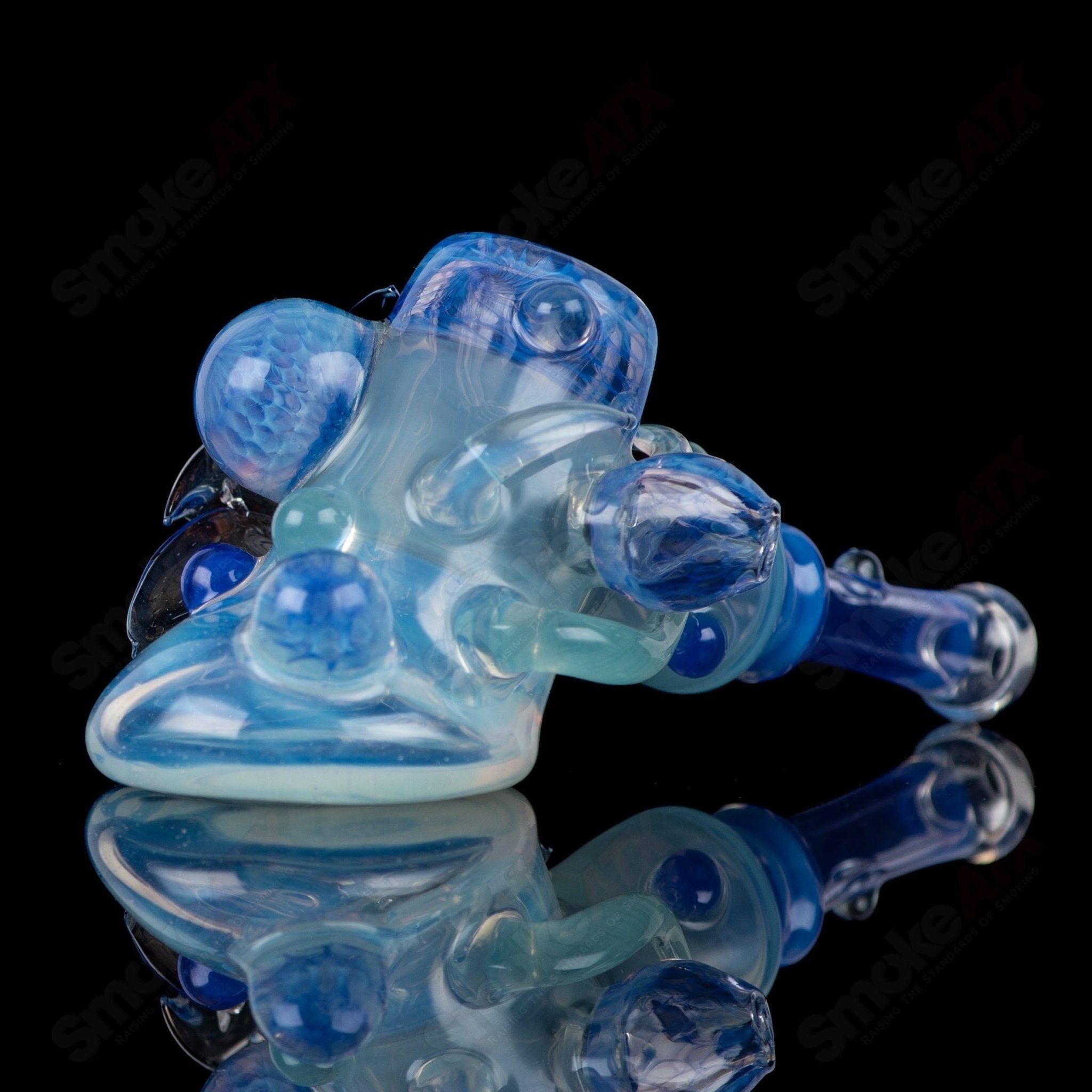 Sven Glass Sherlock Chillum Set featuring clear heady glass with a classic Sherlock design and detailed craftsmanship.