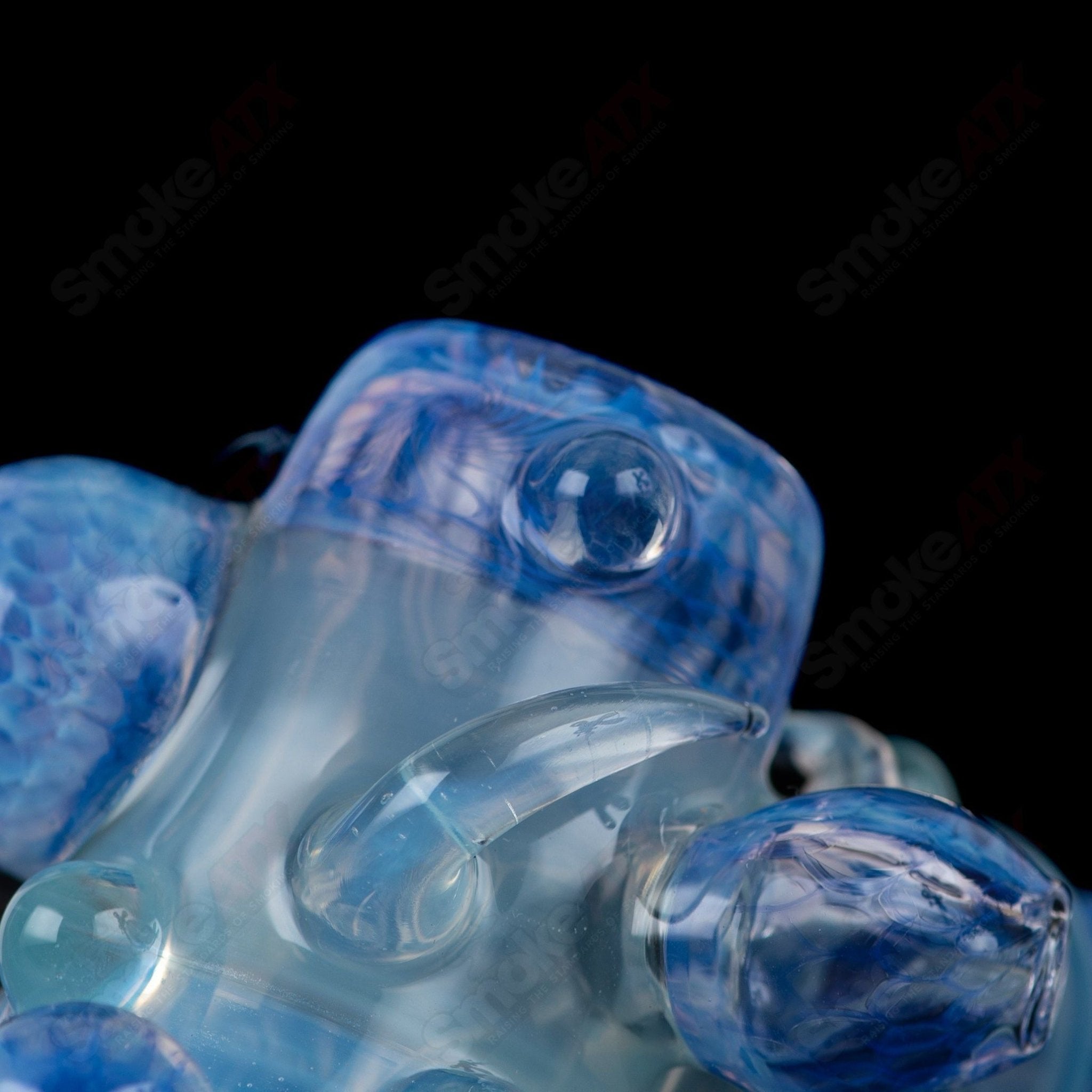 Sven Glass Sherlock Chillum Set featuring colorful heady glass with intricate designs and a classic Sherlock pipe style.