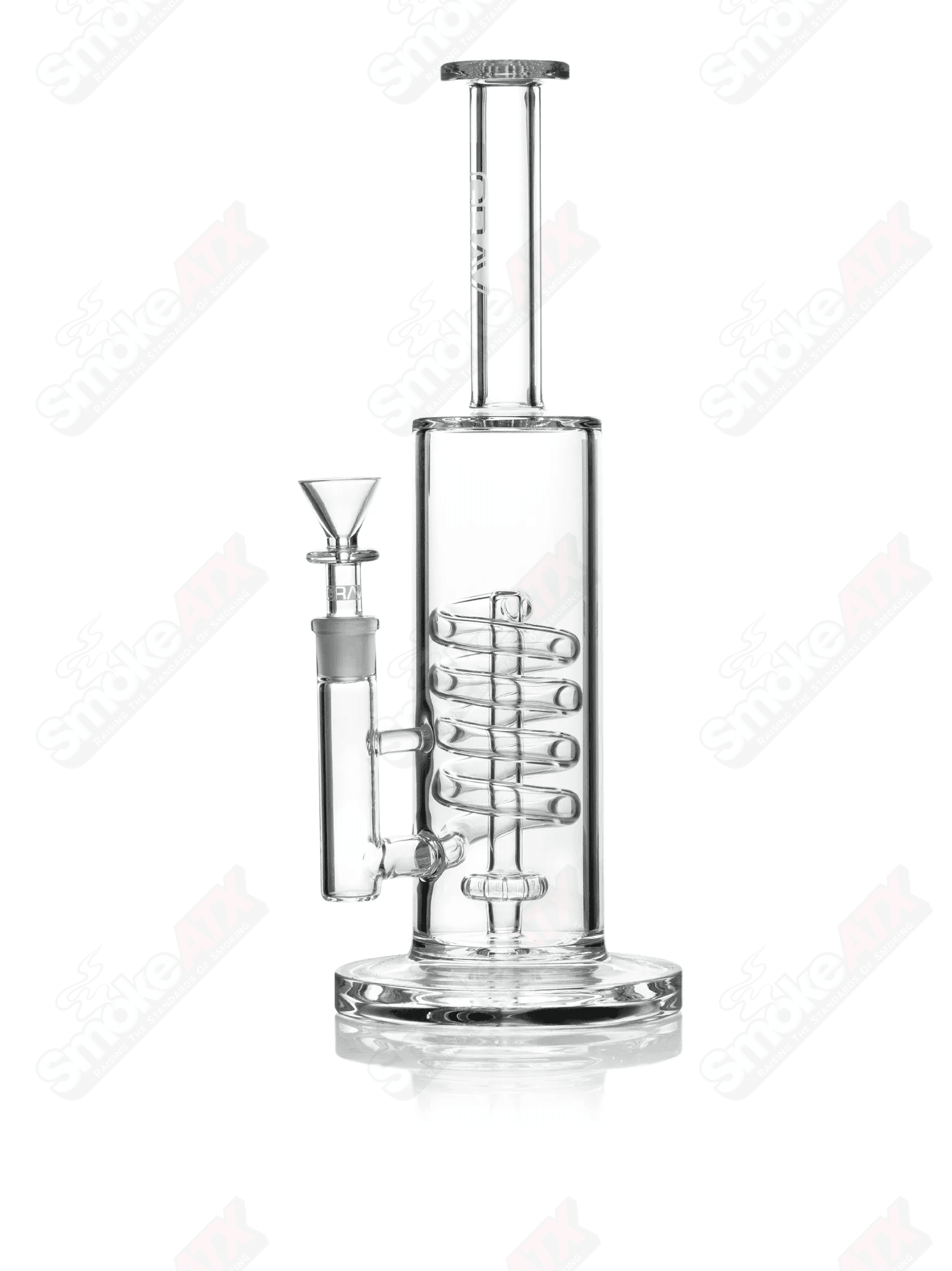 Clear Coil Showerhead Waterpipe GRAV Labs - Smoke ATX