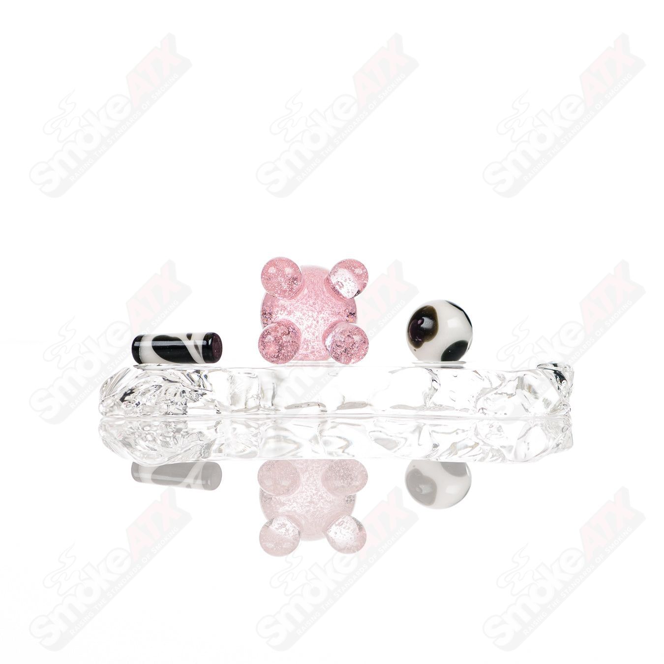 Cow Slurper Set from Adventures In Glass Blowing featuring colorful glass slurpers on a clean background.