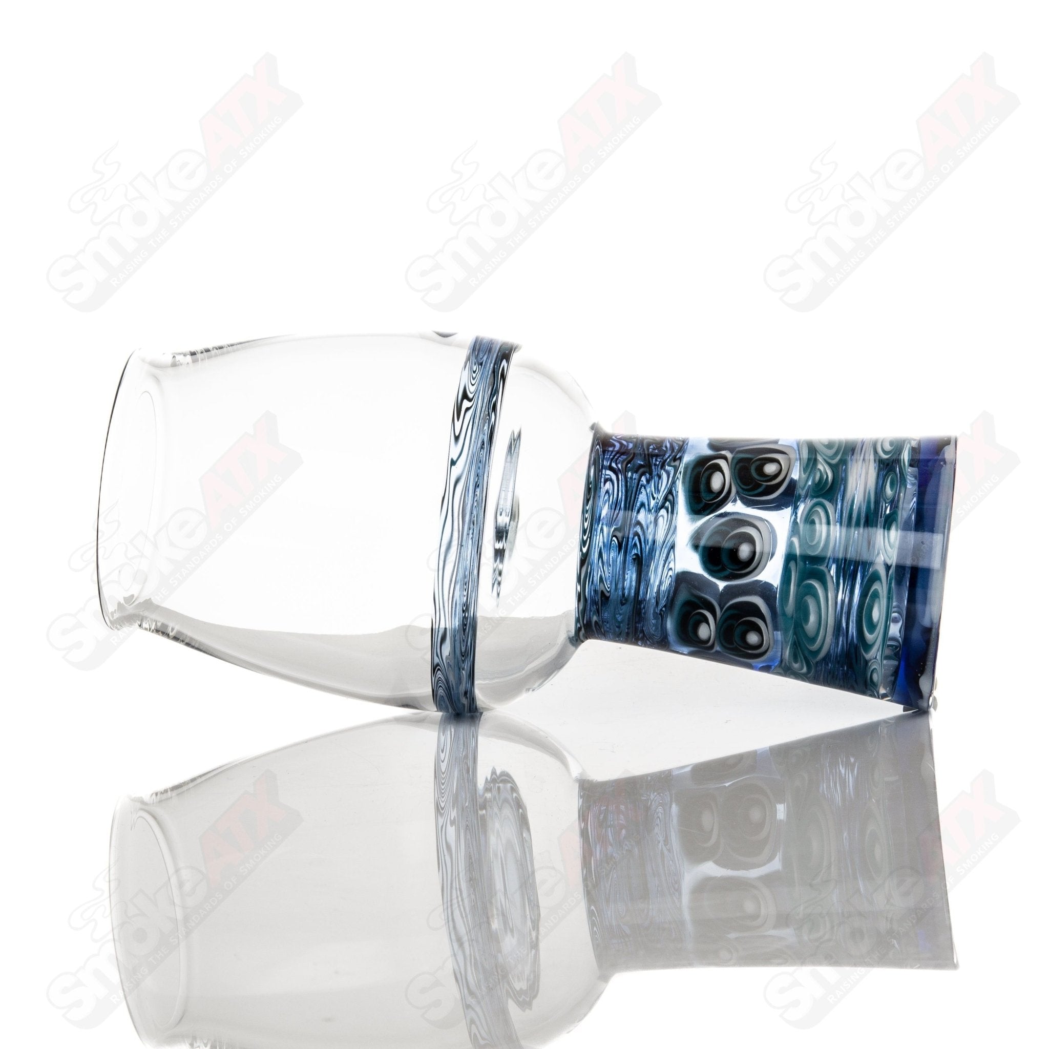 Stephen Pierce x Indo Dotstack pint glass, heady glass cup with colorful dot pattern and sturdy design for drinking enjoyment.
