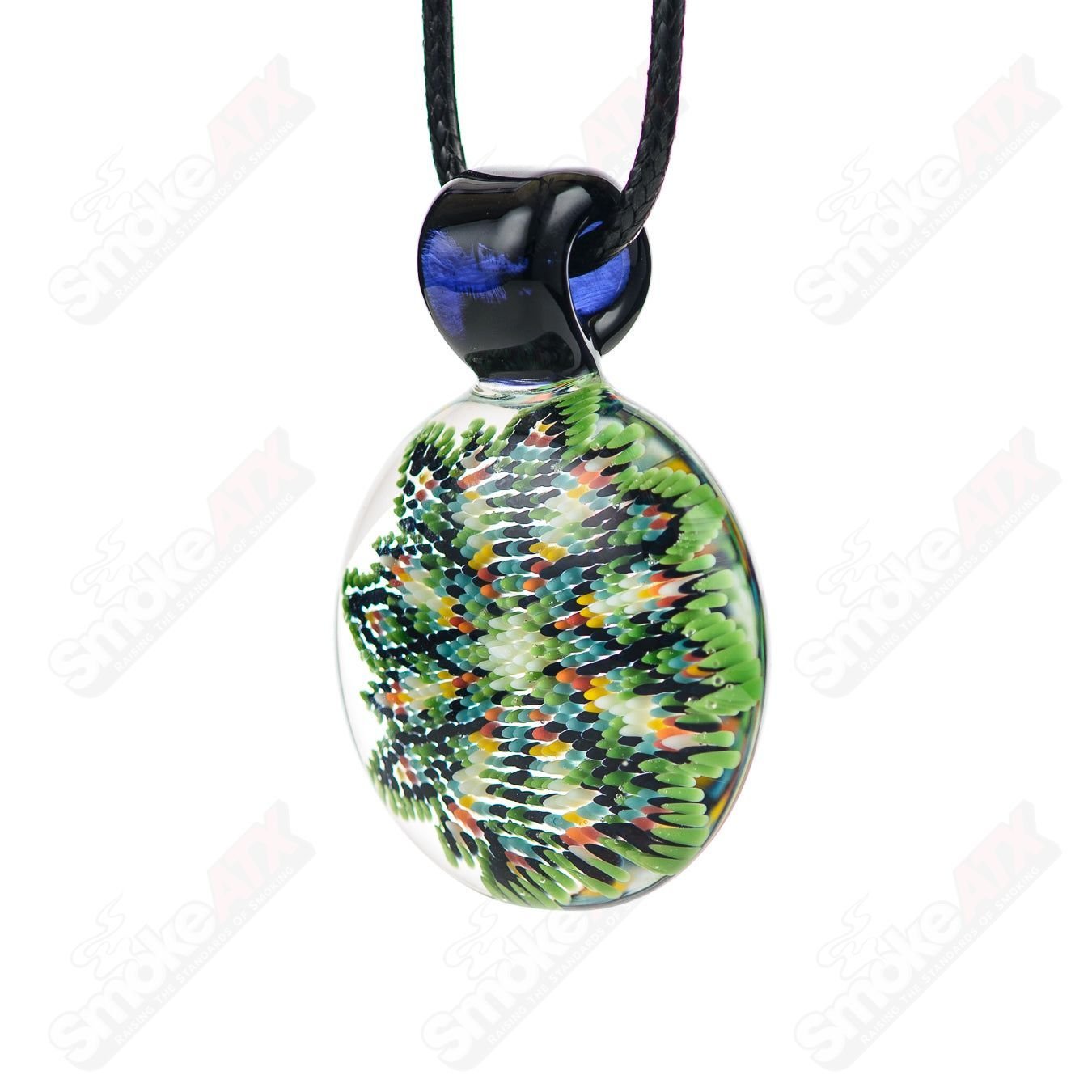 Robin Moore Dotwork Pendant made of glass, featuring intricate dotwork design and a sleek pendant style.
