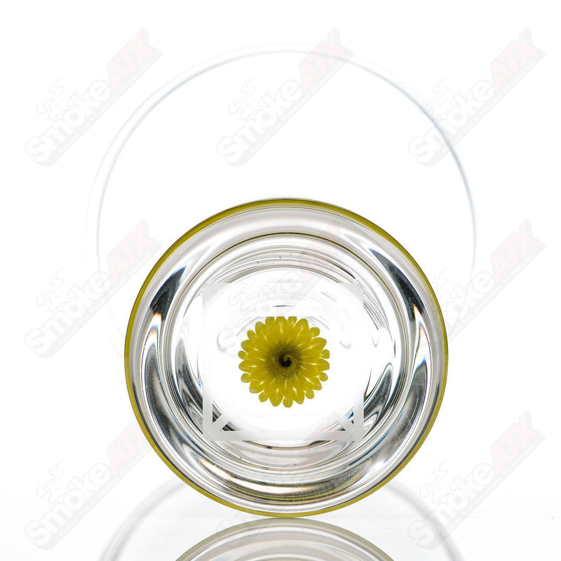 Sunflower Accent Footed IPA Craft Beer Glass w Double Maria Blake Winegard x Drinking Vessels - Smoke ATX