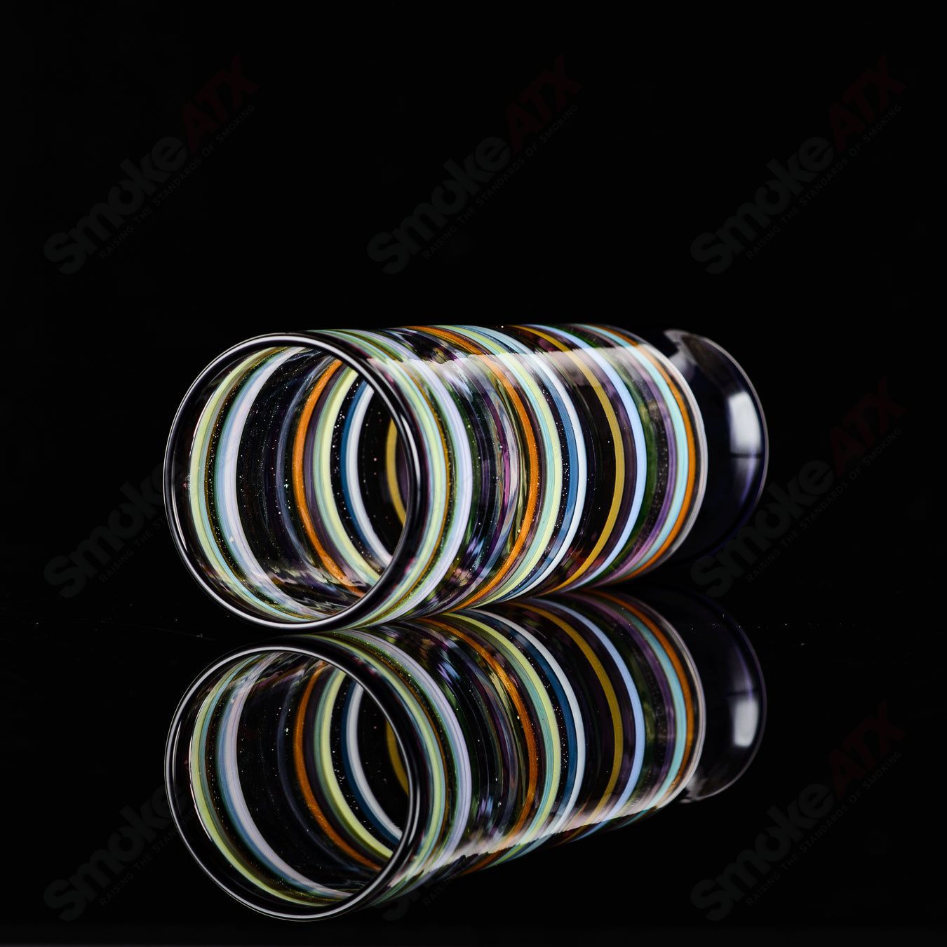 Encalmo Pint Glass by Freeek Glass, a clear heady glass cup with a smooth, rounded design perfect for beverages.