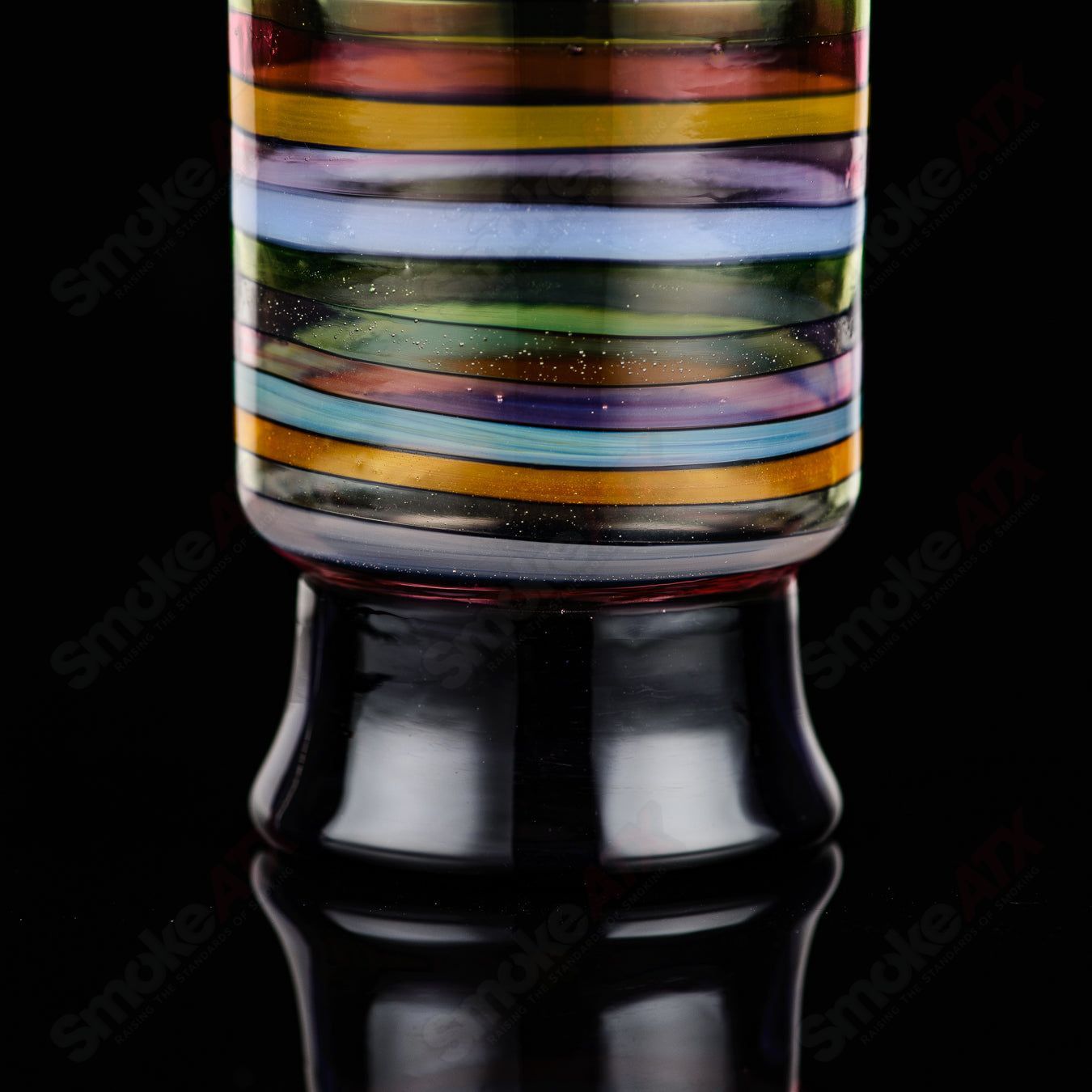 Encalmo Pint Glass by Freeek Glass, a clear heady glass cup with a smooth, rounded design suitable for beverages.