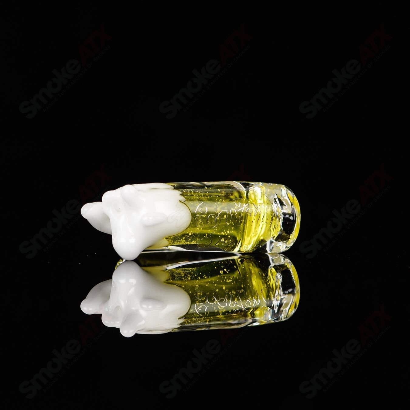 Frosty Beer Mug Pendant made of Sputnik glass, featuring a detailed, frosted beer mug design for jewelry or decor.