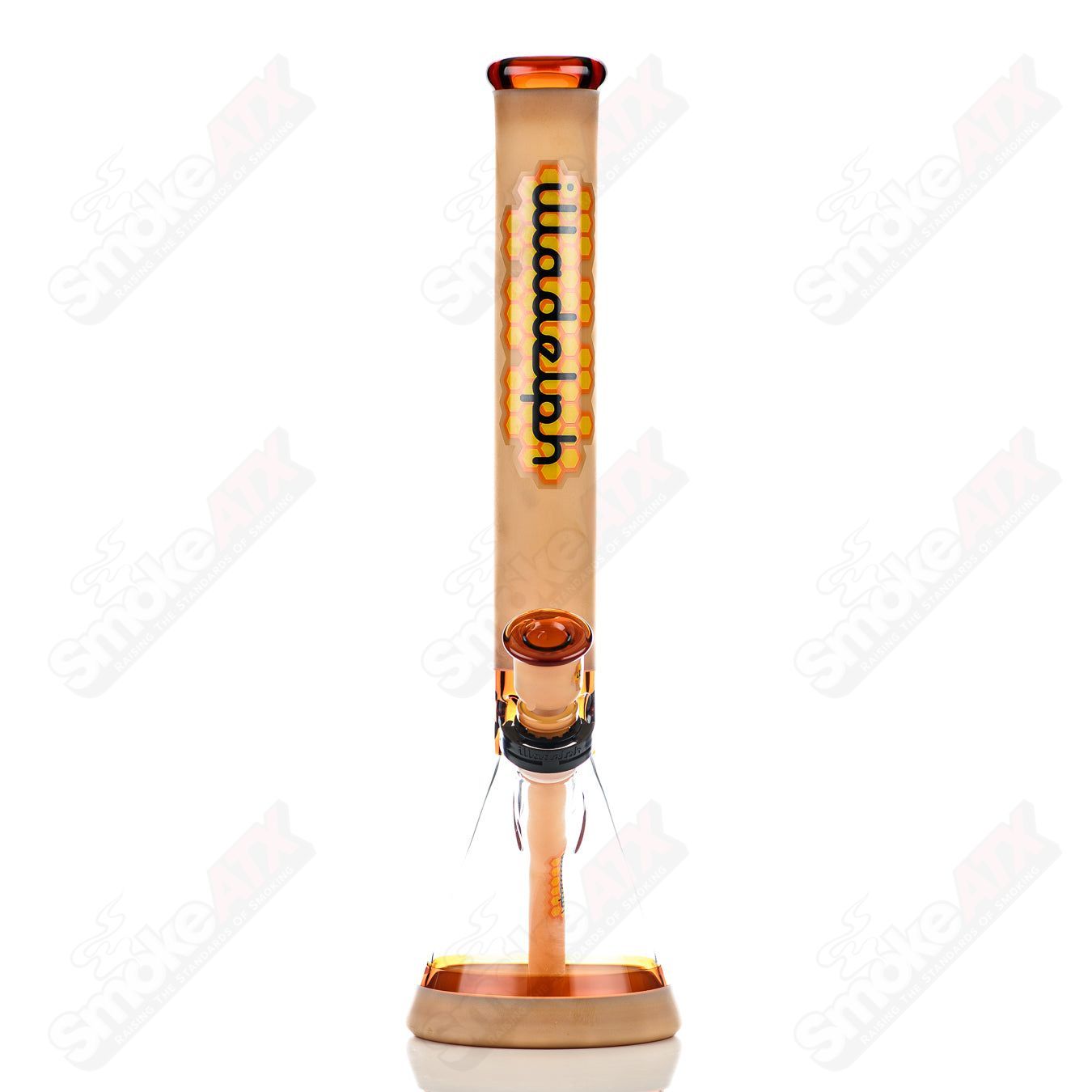 Full Color Frosted Honeycomb Series Beaker Illadelph - Smoke ATX