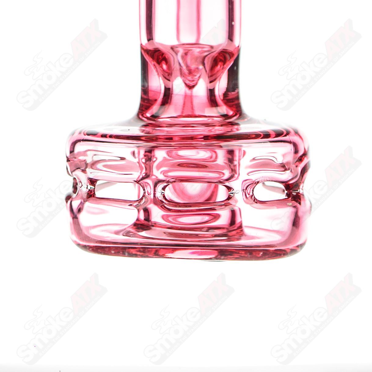 Full-size gold ruby milli turbine incycler by Crunklestein x Terroir, heady glass incycler with intricate turbine design.