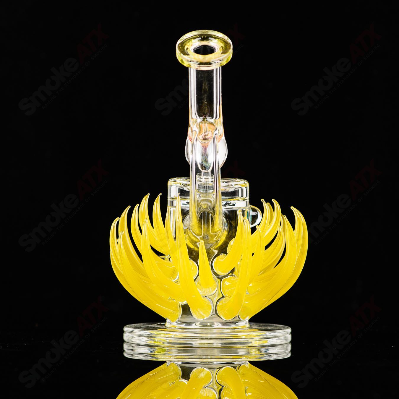 Horned Rig (4.0 Lemondrop ) E.Ross x Freeek Glass - Smoke ATX