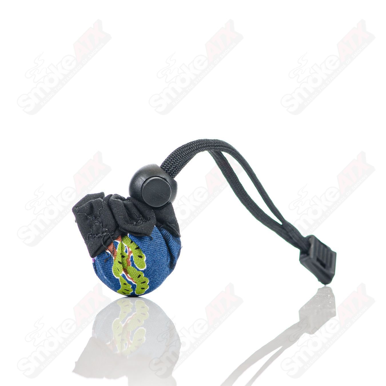 Kobuki Glass Blue Flower Topper Marble - Smoke ATX