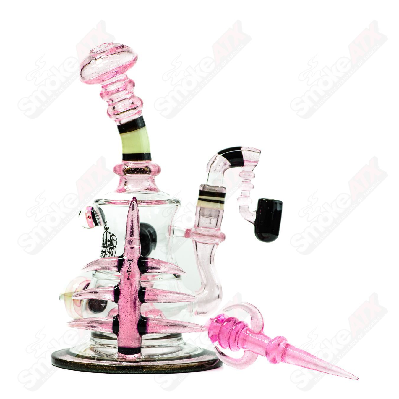 Mib Rig w/ Dabber (Pink CFL) Gordman x Boro Farm - Smoke ATX