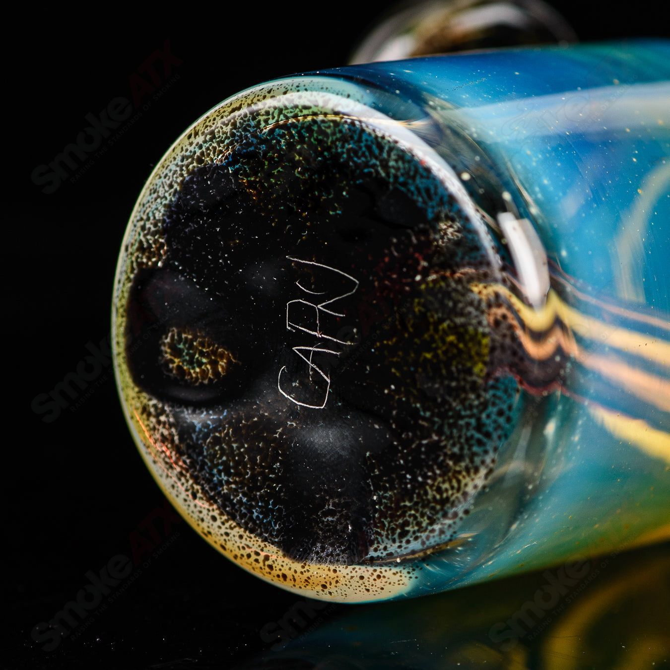 Mini Rig #1 Cap'n Crunk, a colorful heady glass concentrate rig with intricate design, from Cap’n Crunk brand.