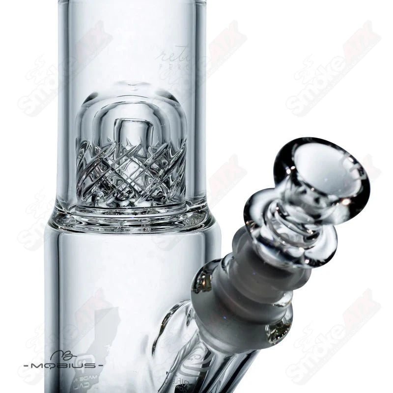 Glass Waterpipe Nano Reti V2 Mobius with intricate glass design and sleek shape for smooth smoking experience.