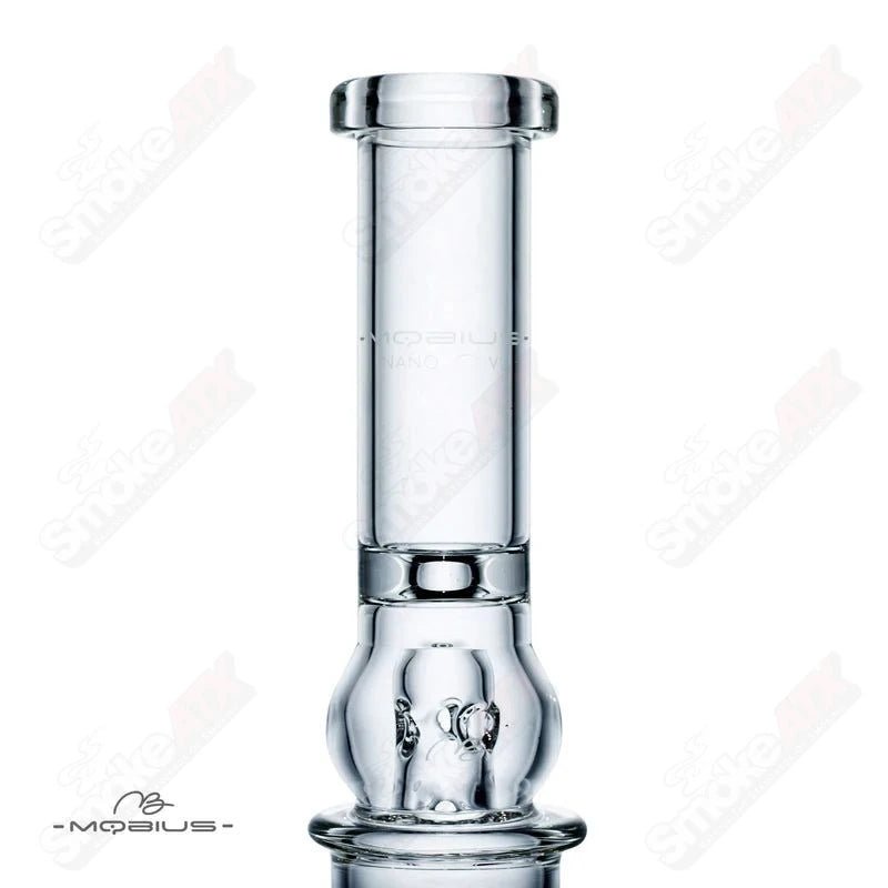 Glass Waterpipe Nano Reti V2 Mobius with intricate design and clear glass body, showcasing the compact and stylish water pipe.