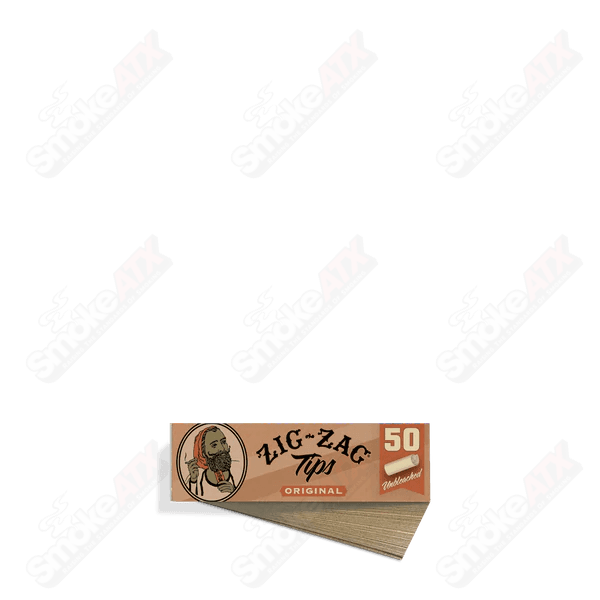Zig Zag Original Tips Zig Zag rolling paper tips for hand-rolled cigarettes, made of durable material for smooth smoking experience.