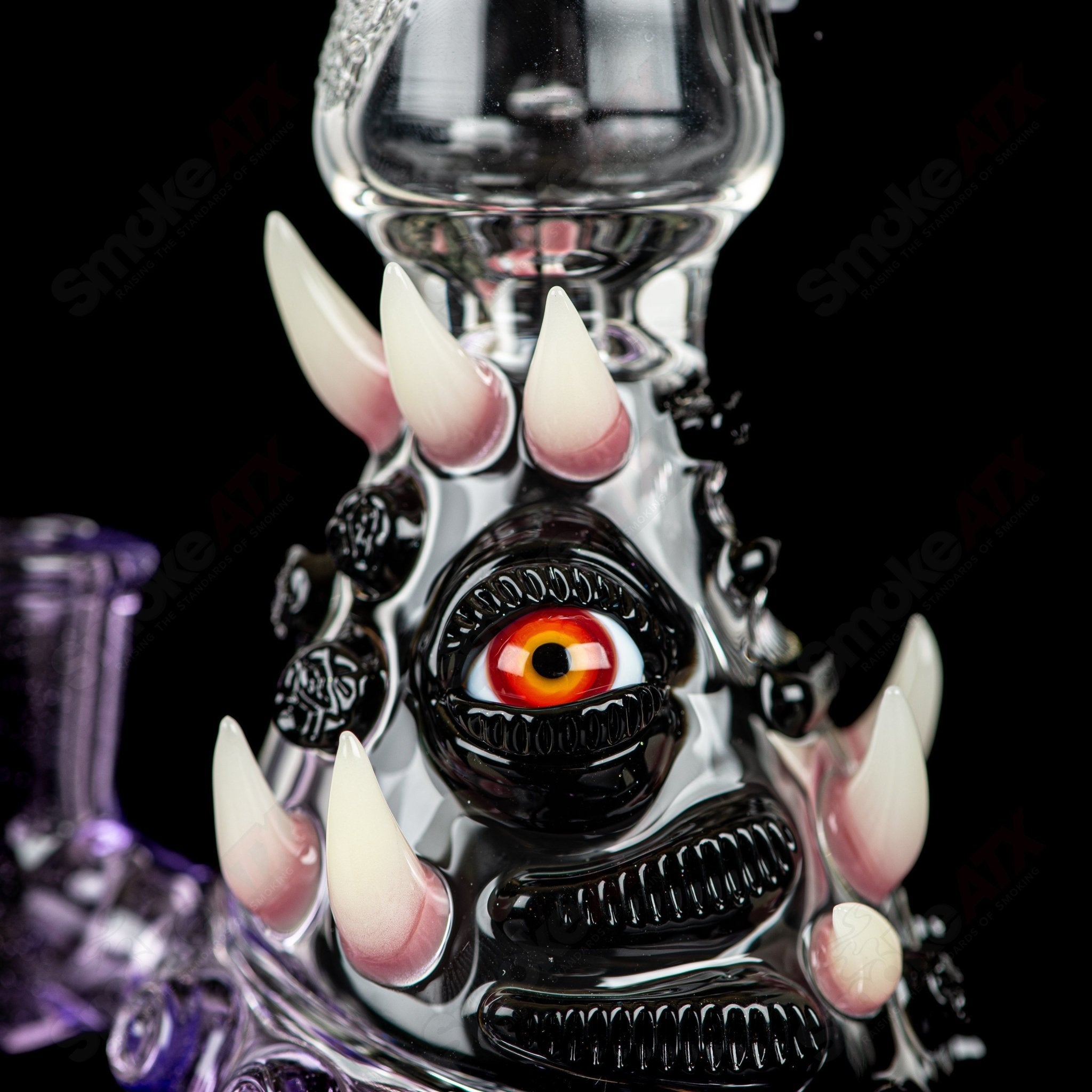 RipCurl by Helix & Salt Glass heady concentrate rig with intricate glasswork and vibrant colors for dabbing and concentrates.