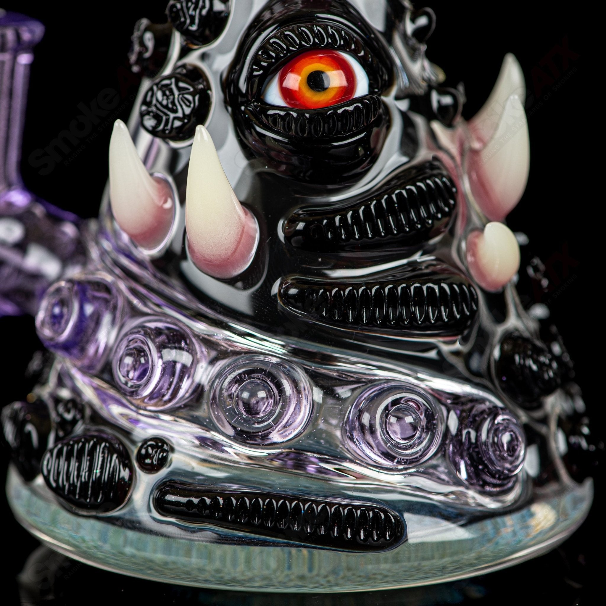 RipCurl by Helix and Salt Glass Heady Glass concentrate rig with intricate glasswork and vibrant design.
